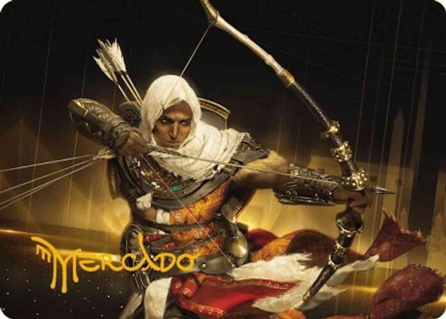 Bayek of Siwa Art Card (Gold-Stamped Signature) magic card front