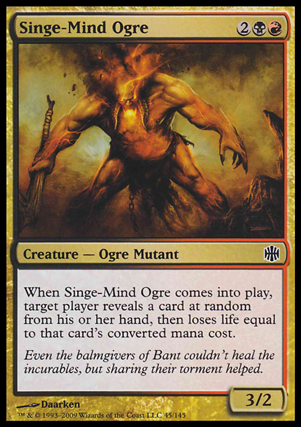 Singe-Mind Ogre magic card front