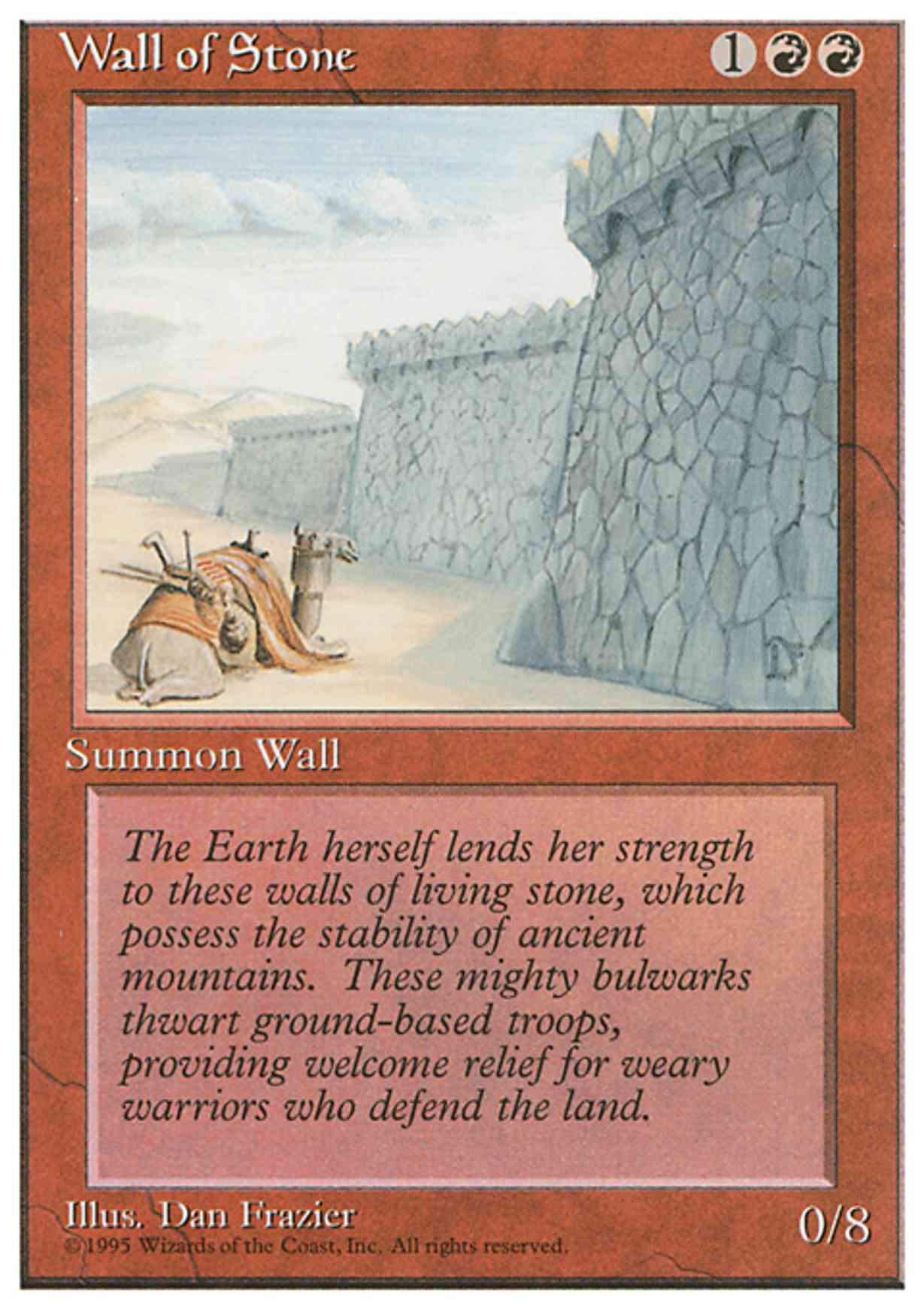 Wall of Stone magic card front