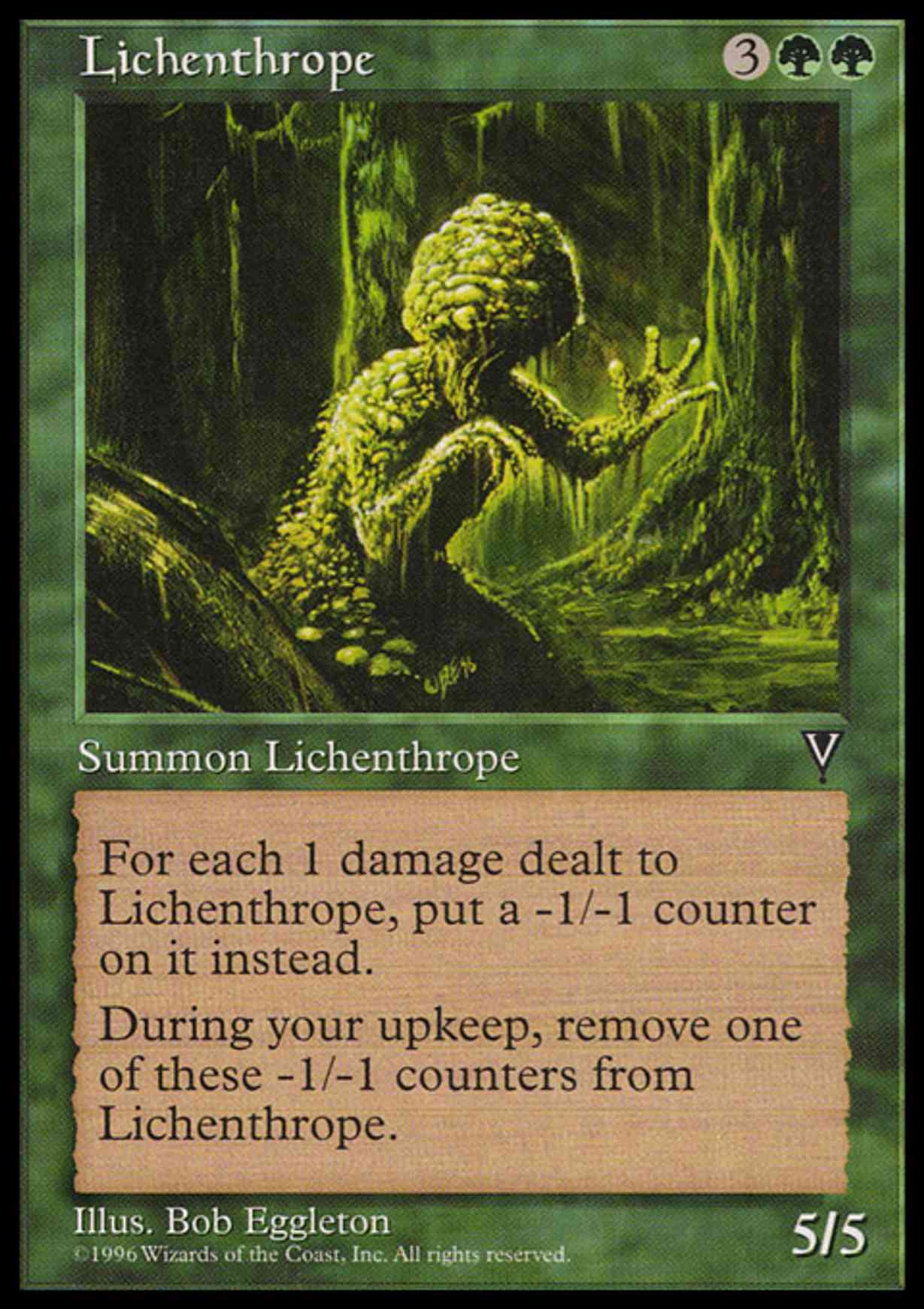 Lichenthrope magic card front
