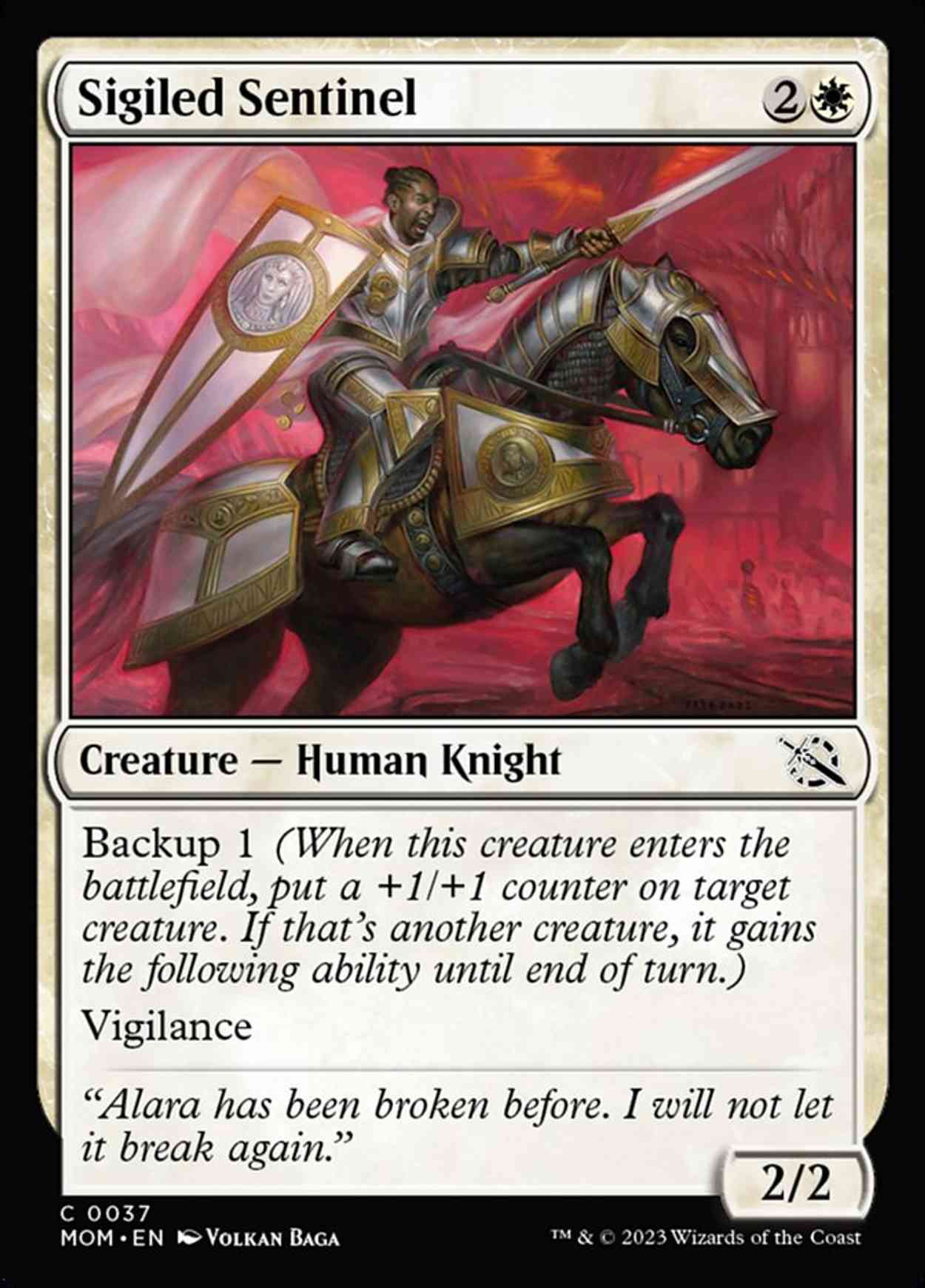 Sigiled Sentinel magic card front