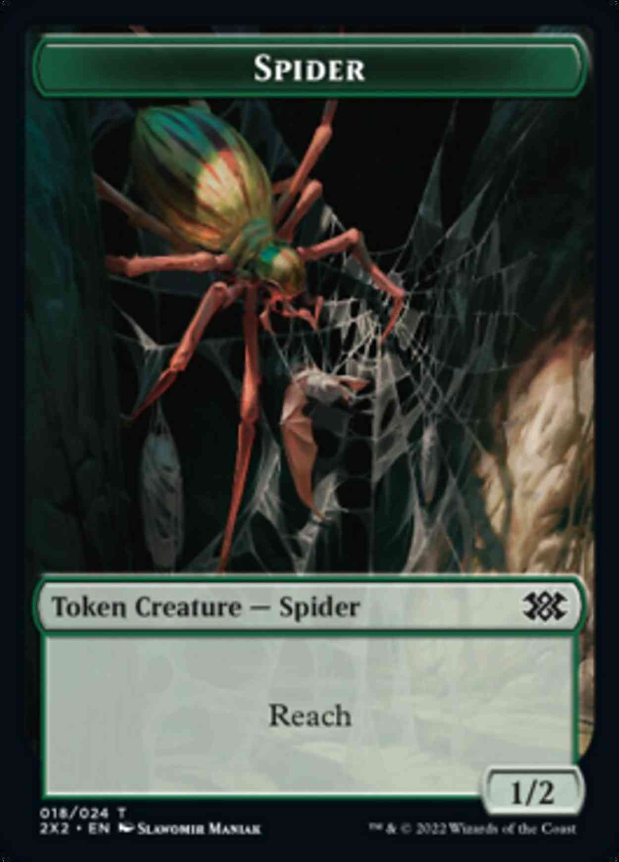 Spider // Eldrazi Scion Double-sided Token magic card front