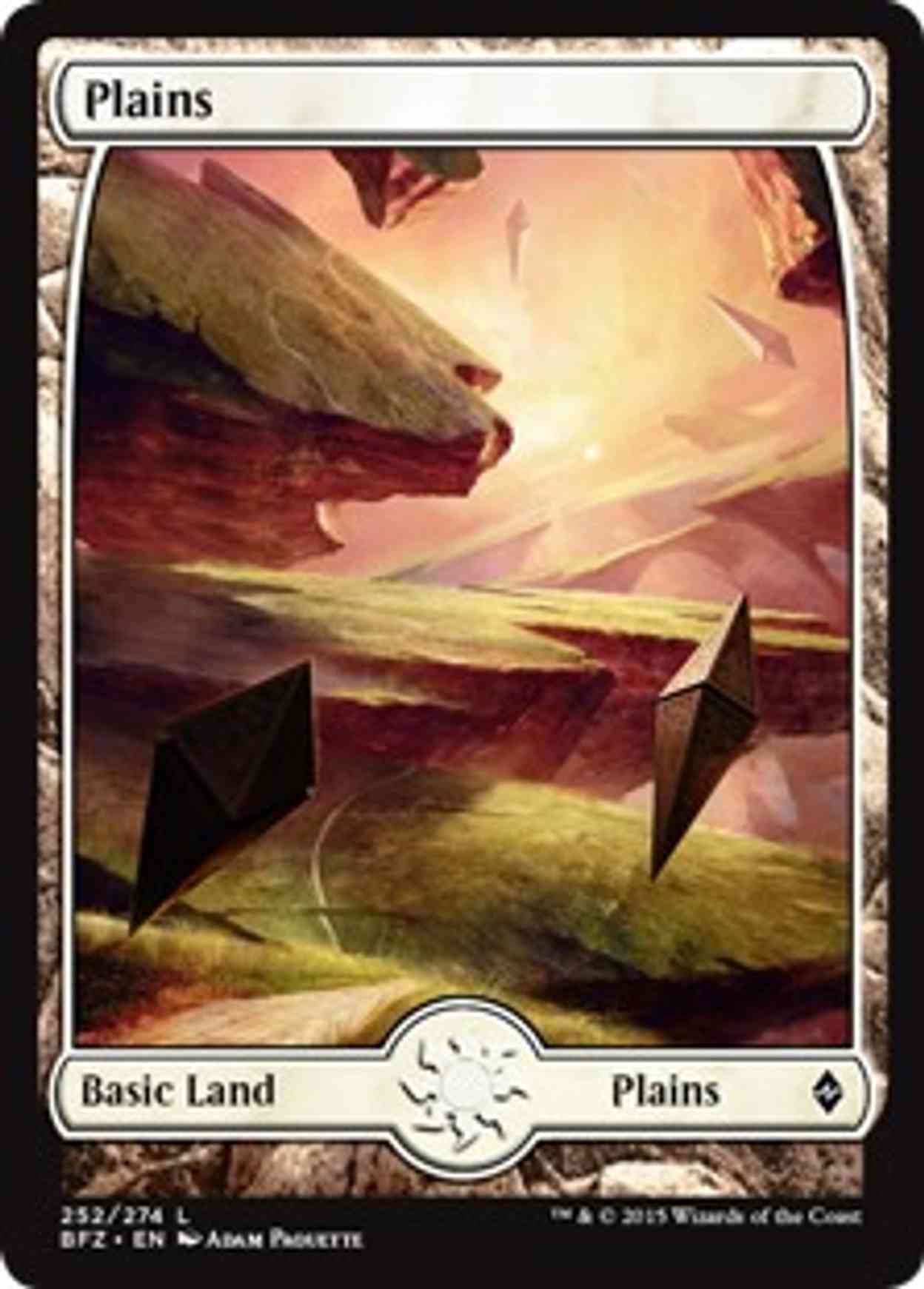 Plains (252) - Full Art magic card front