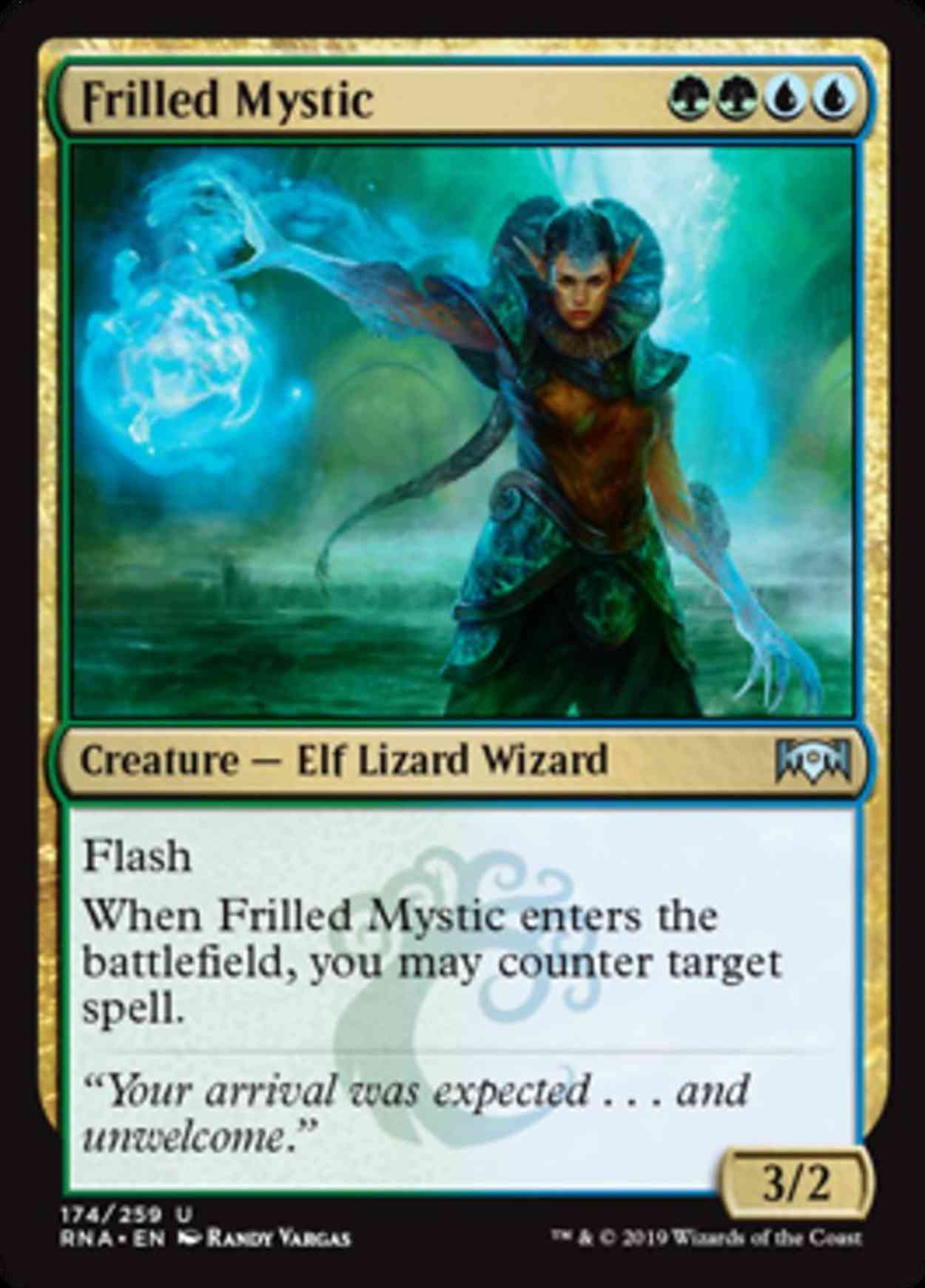 Frilled Mystic magic card front