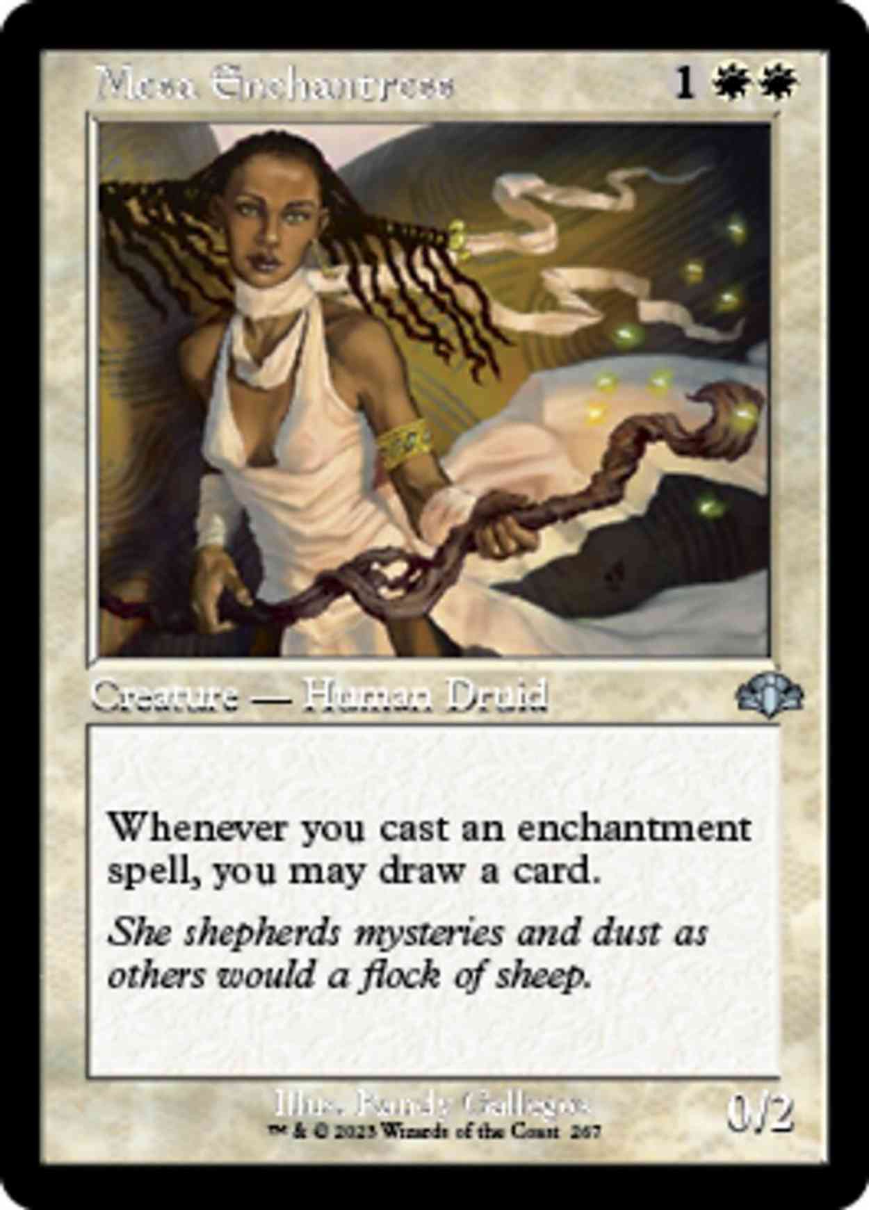 Mesa Enchantress (Retro Frame) magic card front