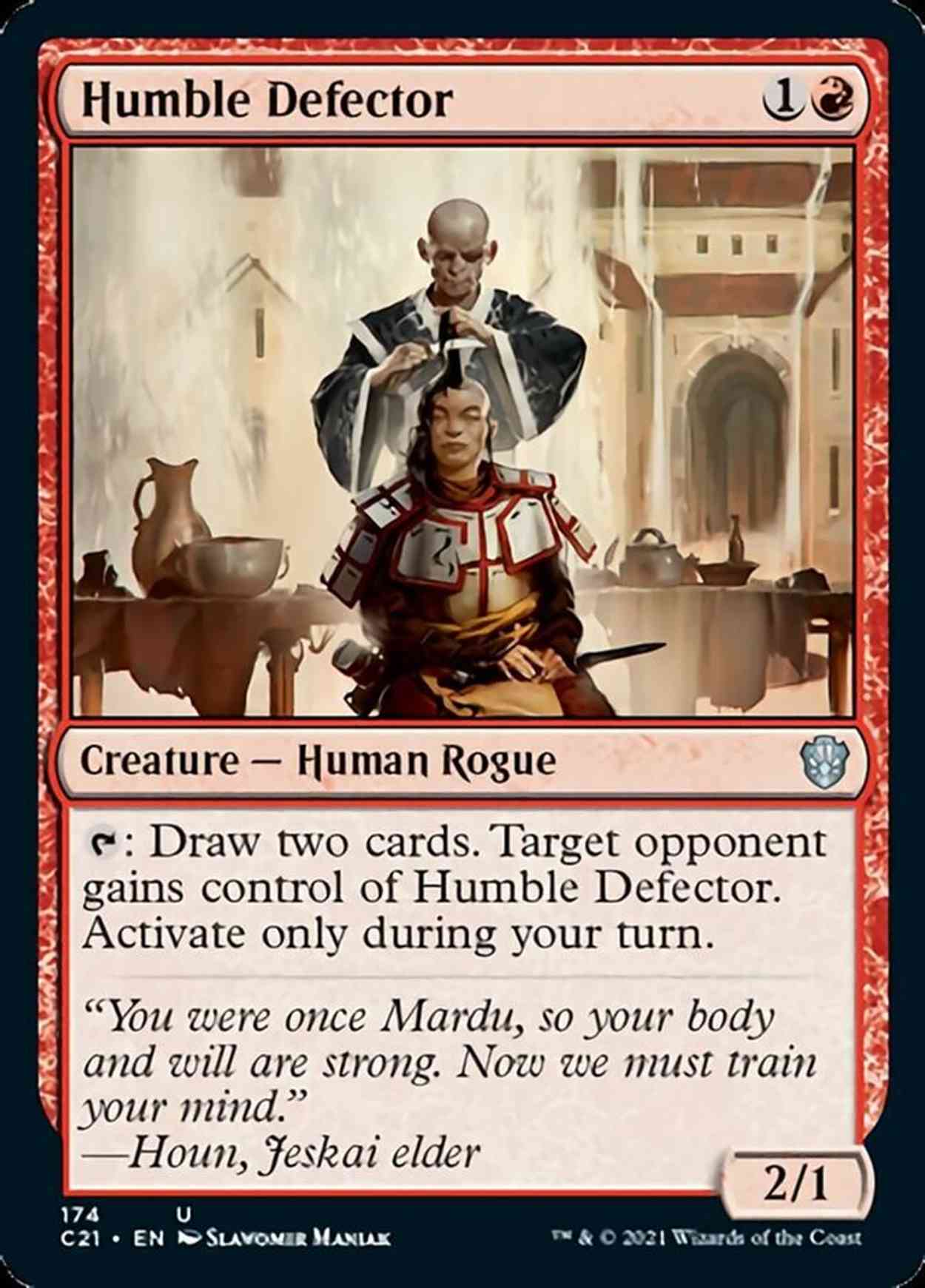 Humble Defector magic card front