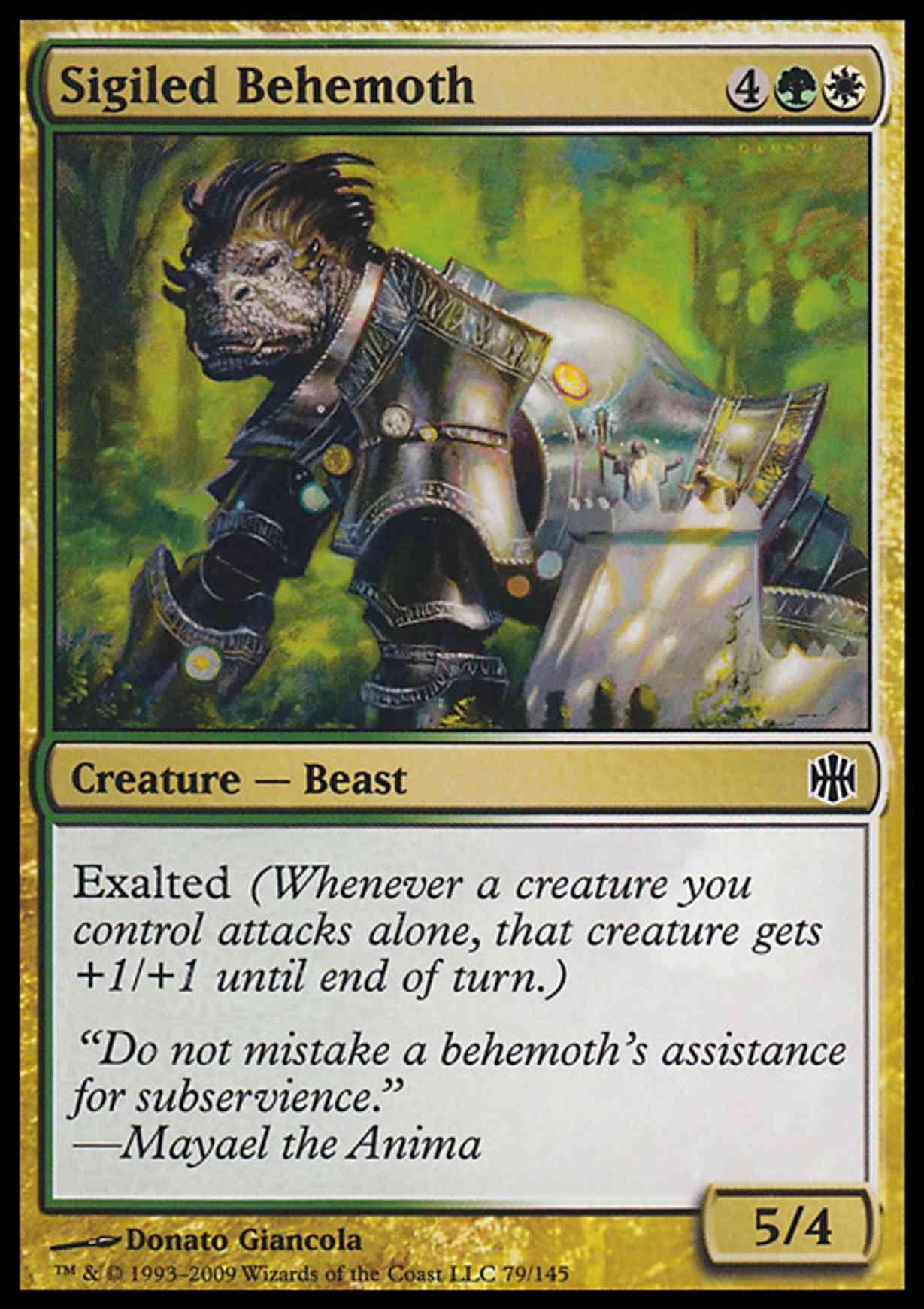 Sigiled Behemoth magic card front