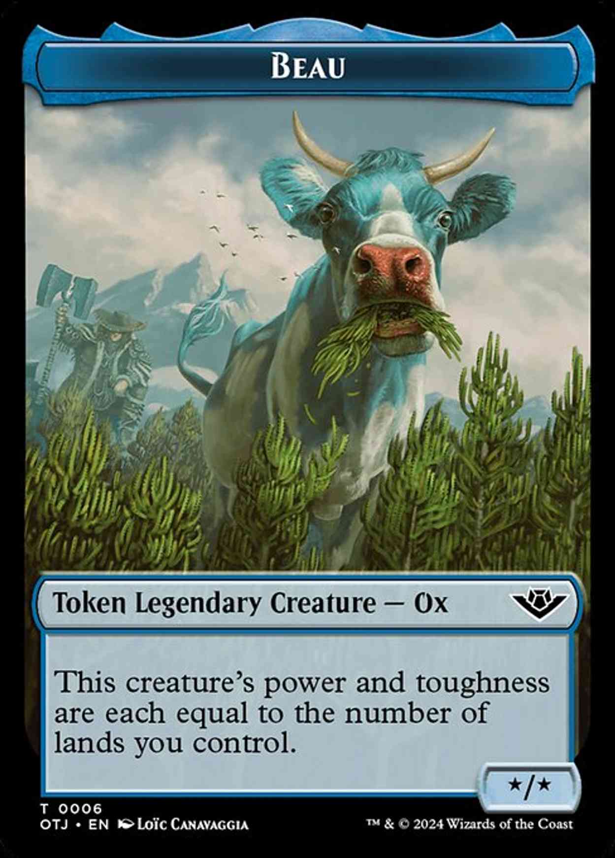 Beau // Plot Double-Sided Token magic card front