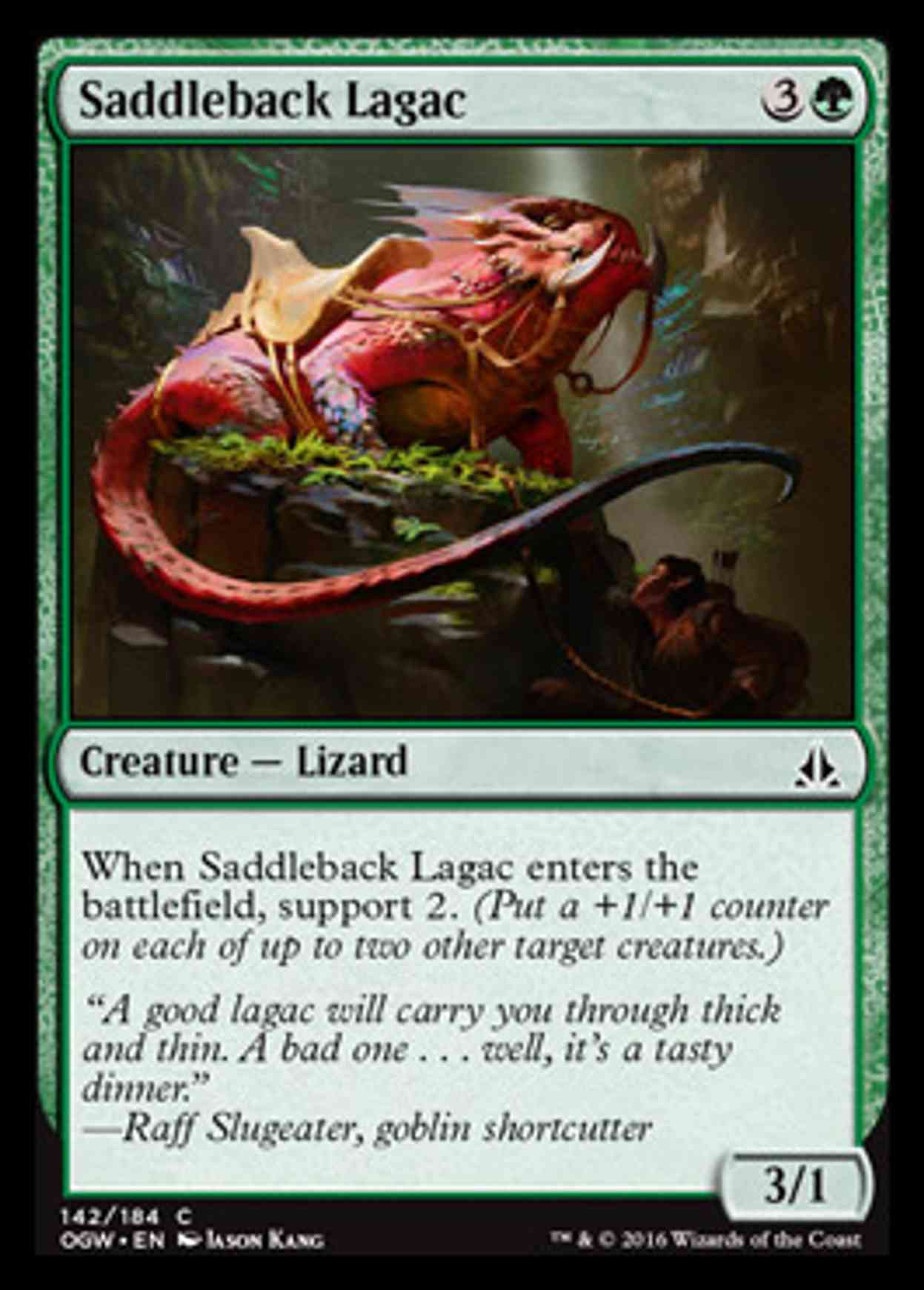 Saddleback Lagac magic card front