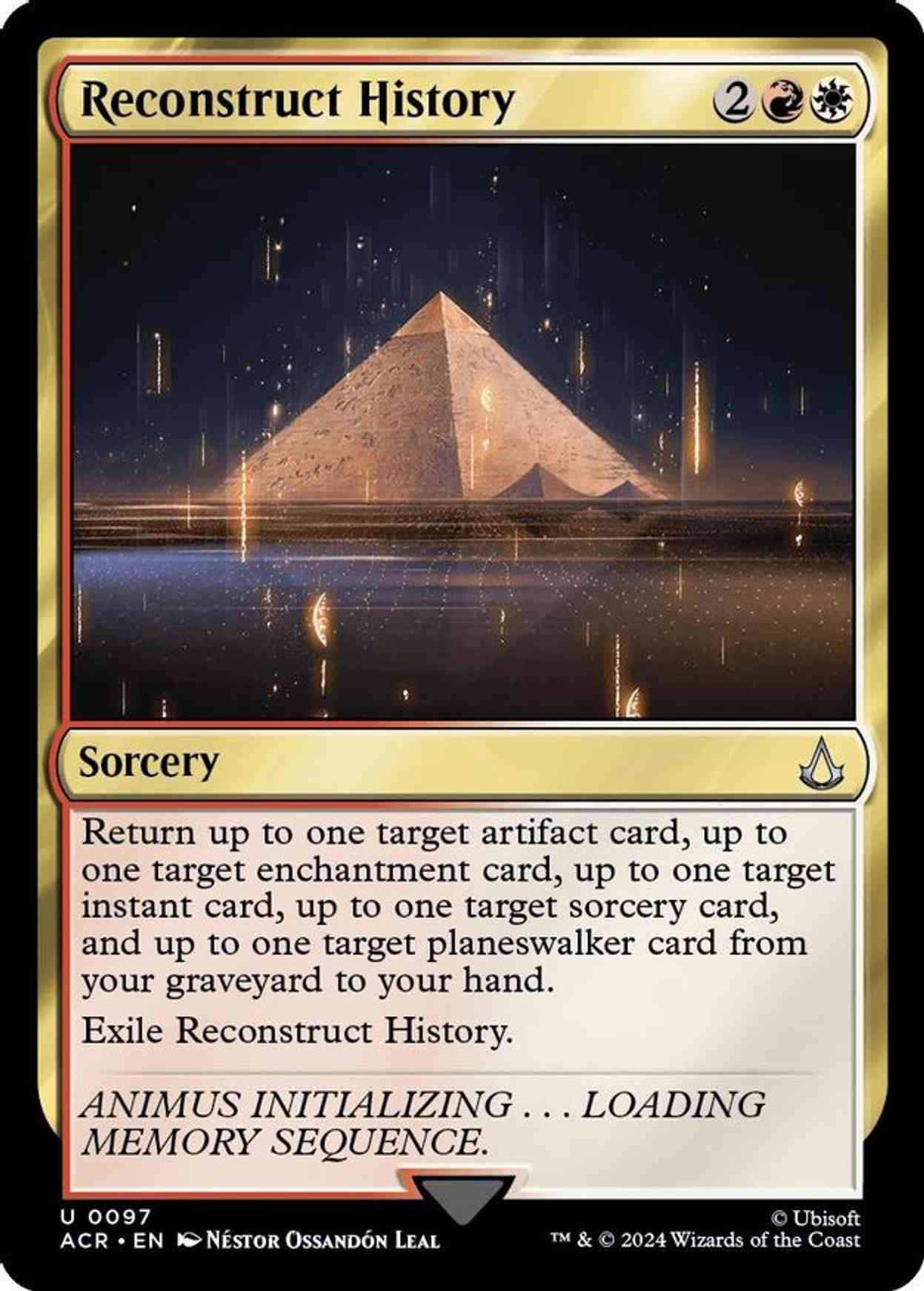 Reconstruct History magic card front