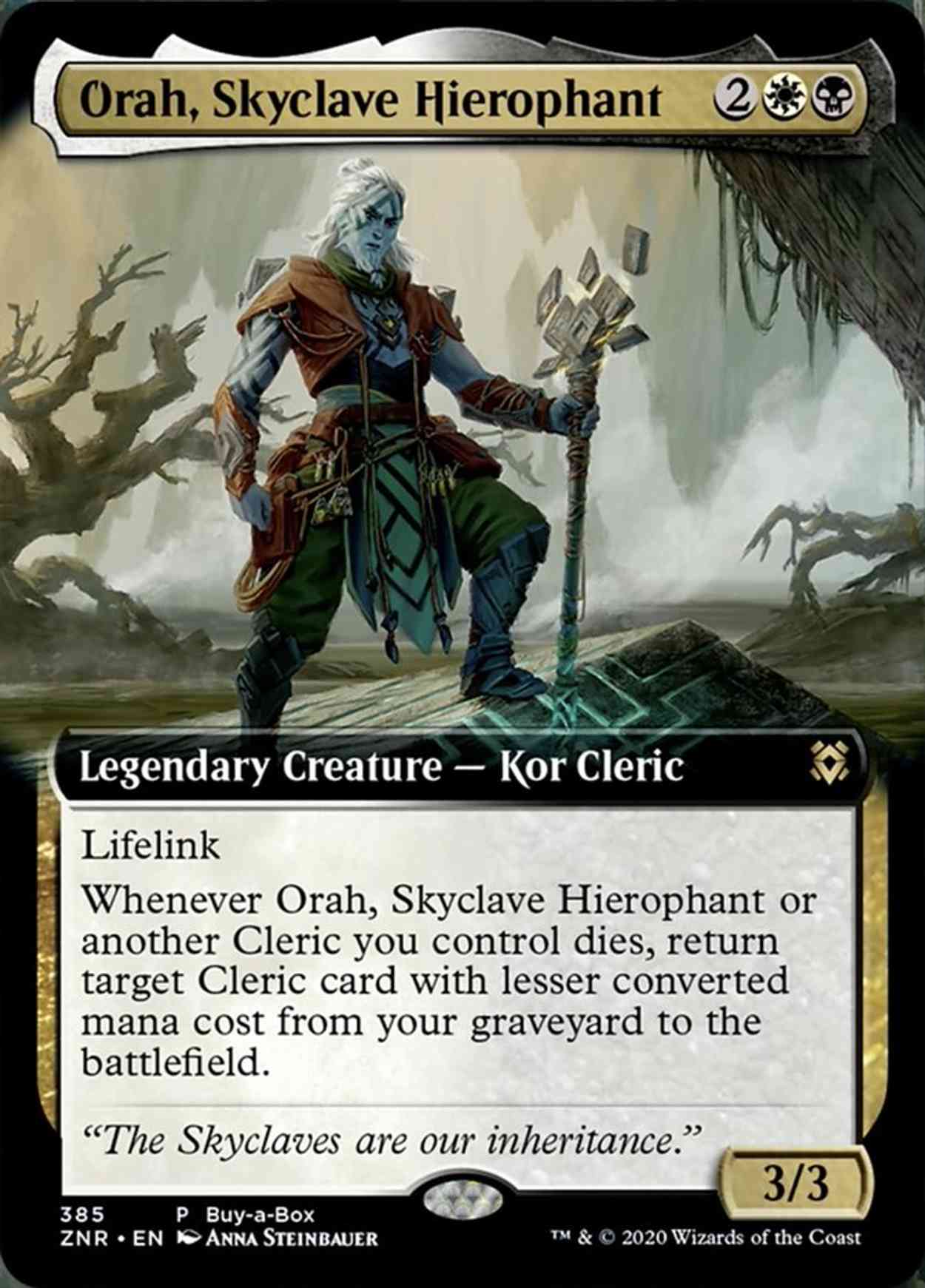 Orah, Skyclave Hierophant (Extended Art) magic card front