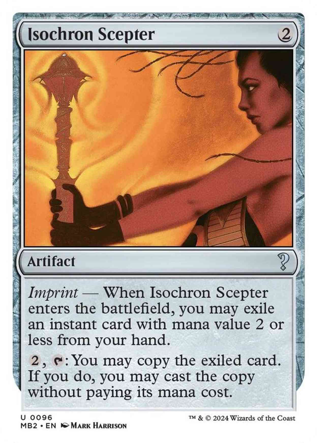 Isochron Scepter (White Border) magic card front