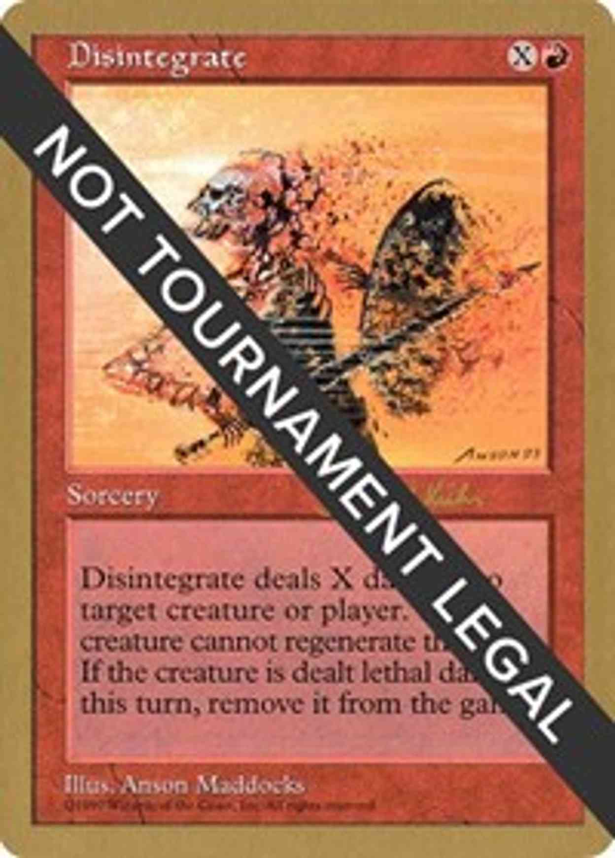 Disintegrate - 1997 Janosch Kuhn (5ED) magic card front