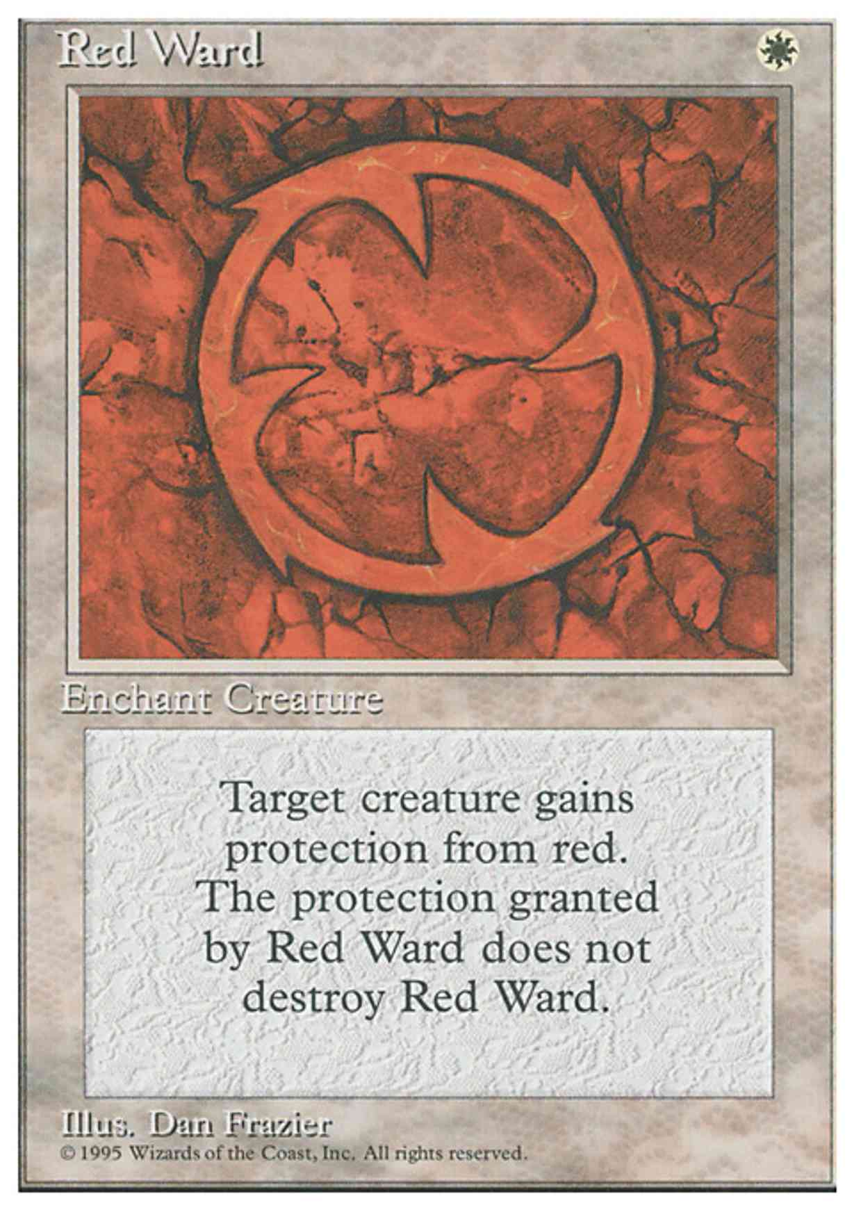 Red Ward magic card front
