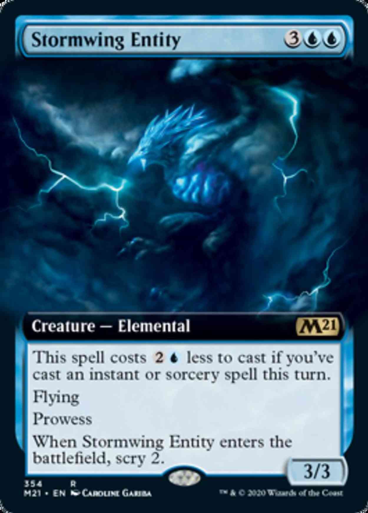 Stormwing Entity (Extended Art) magic card front