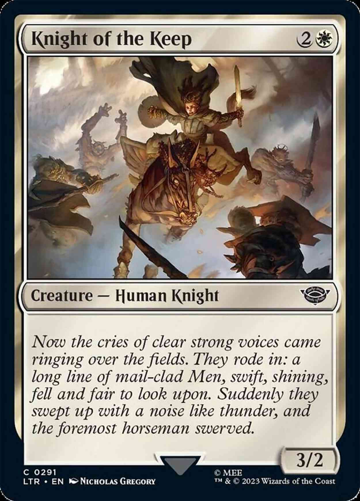 Knight of the Keep magic card front