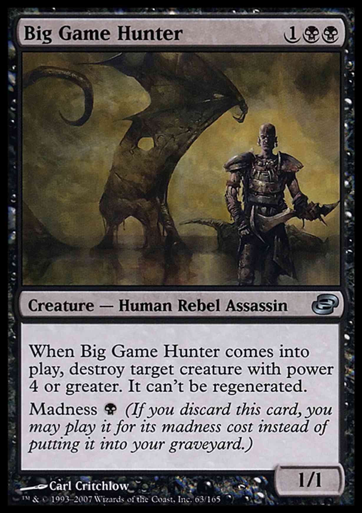 Big Game Hunter magic card front