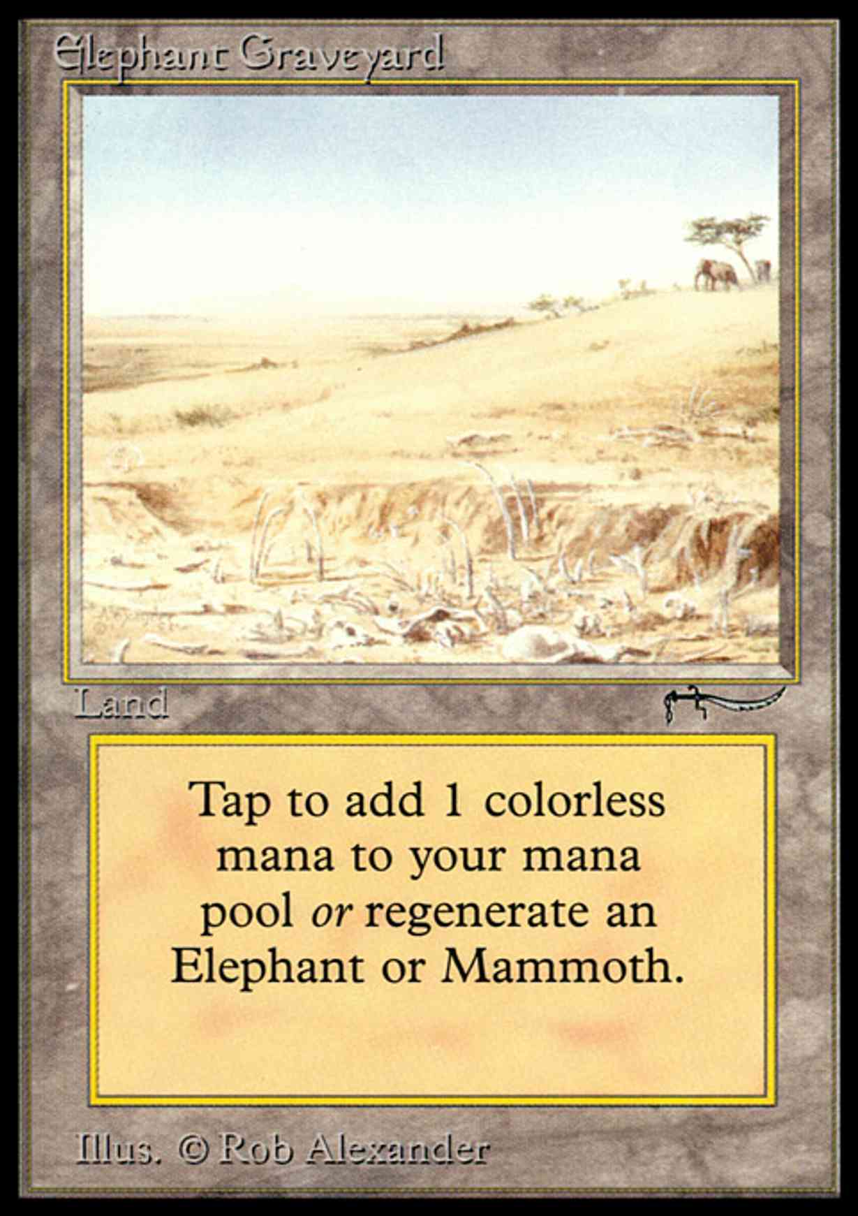 Elephant Graveyard magic card front