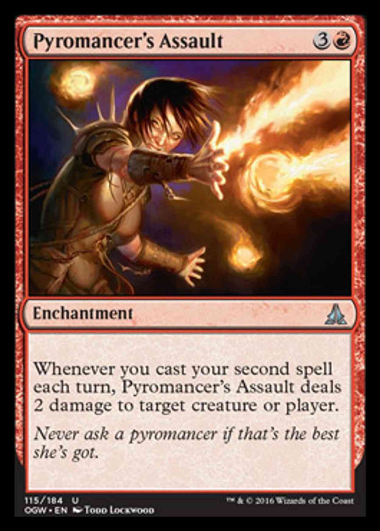 Pyromancer's Assault magic card front
