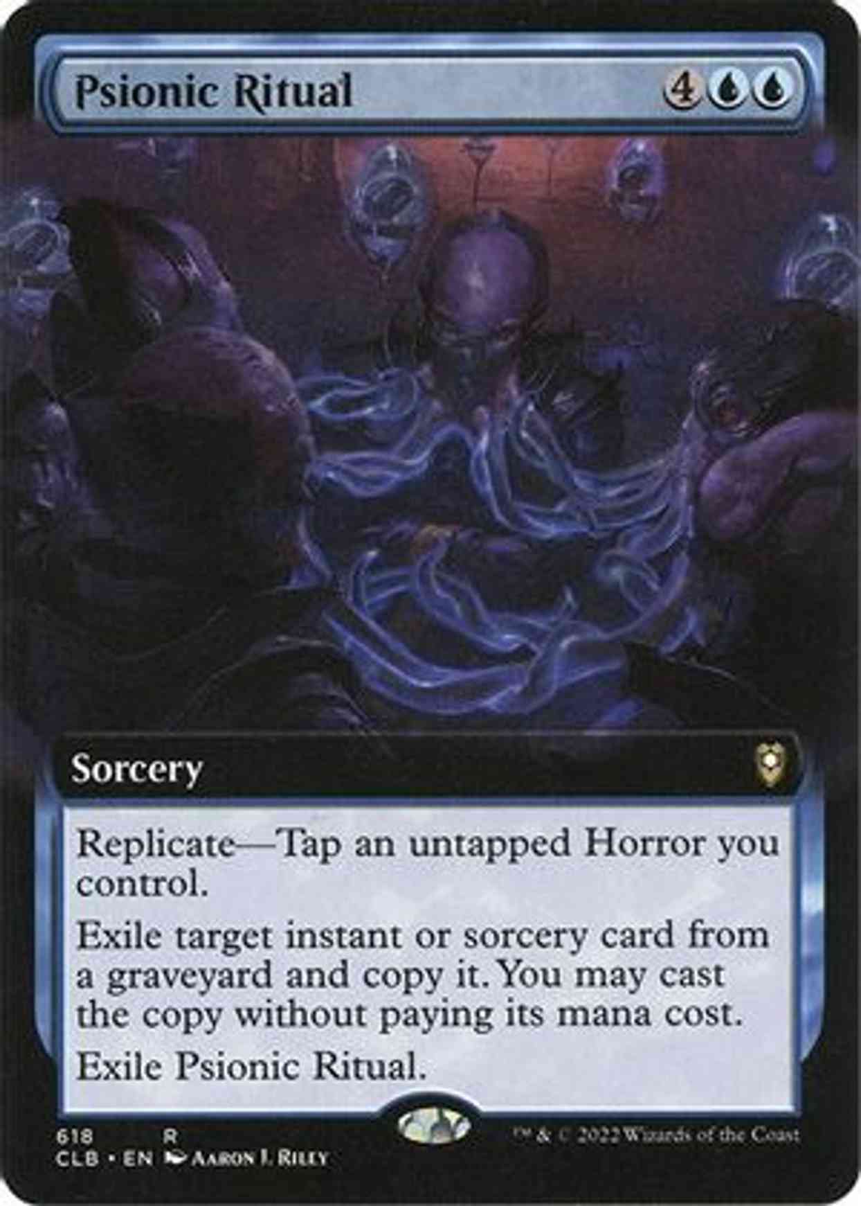 Psionic Ritual (Extended Art) magic card front