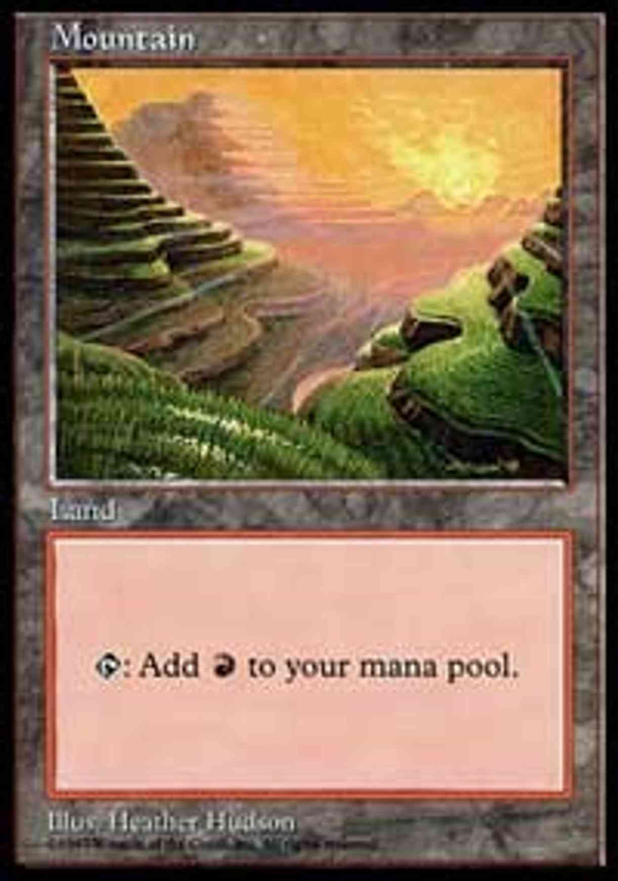 Mountain - Red Pack (Hudson) magic card front