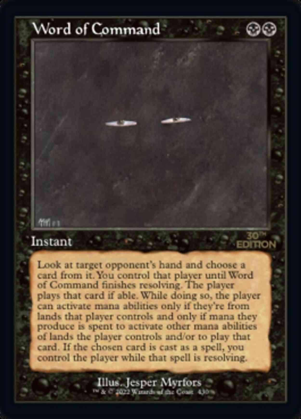 Word of Command (Retro Frame) magic card front