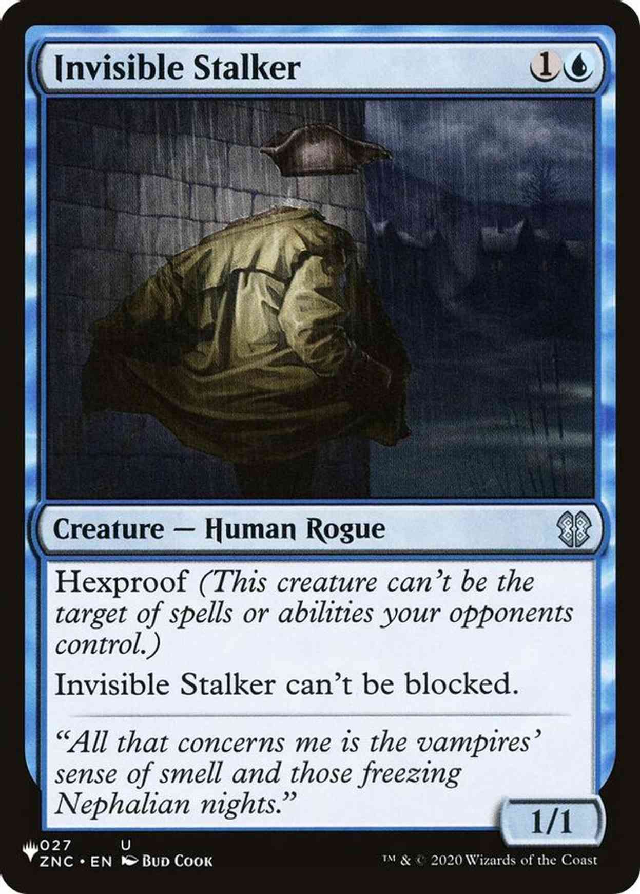 Invisible Stalker (ZNC) magic card front