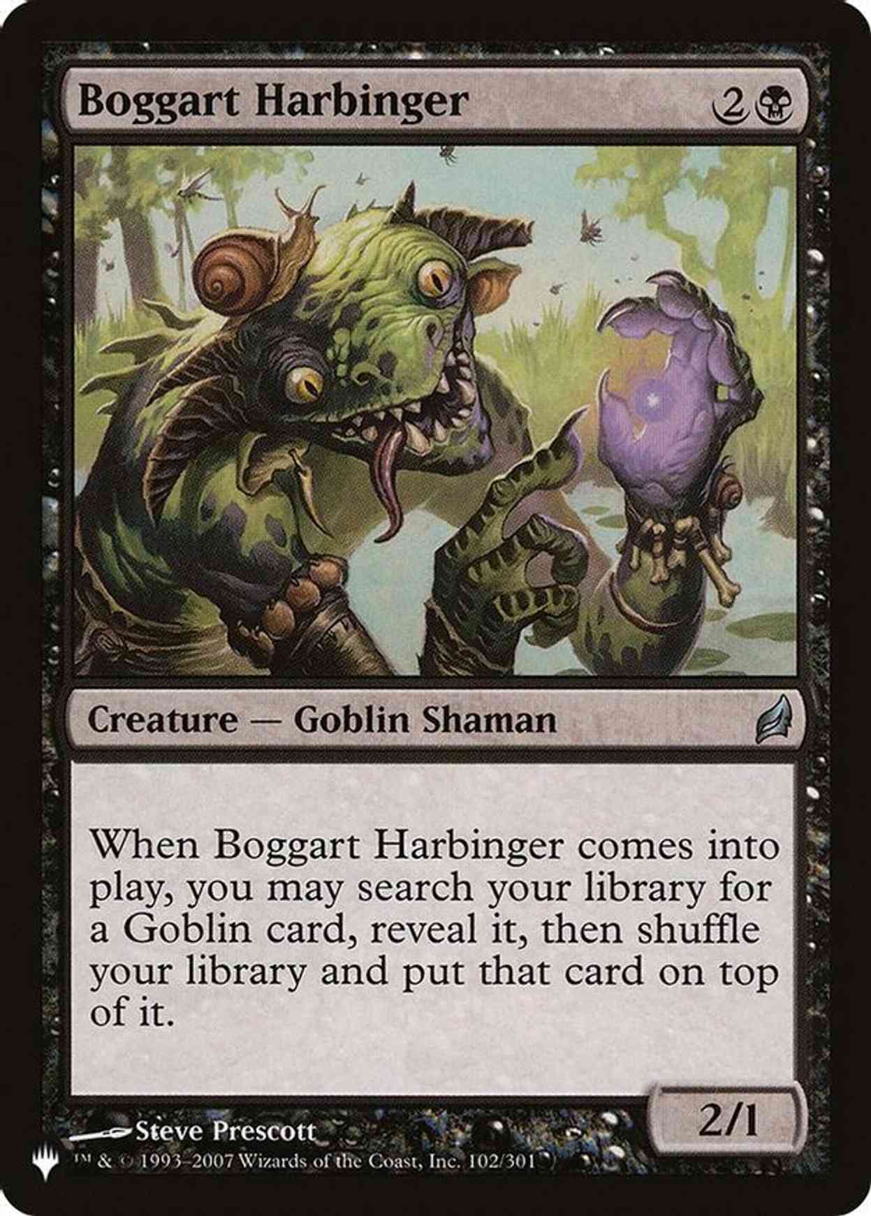 Boggart Harbinger magic card front