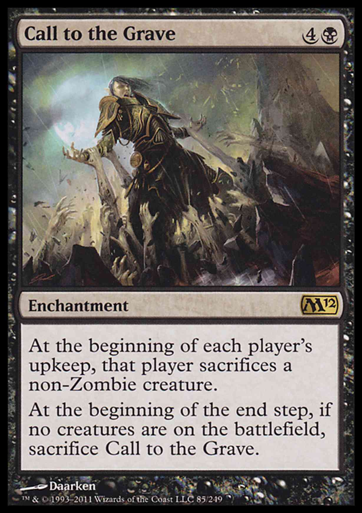 Call to the Grave magic card front