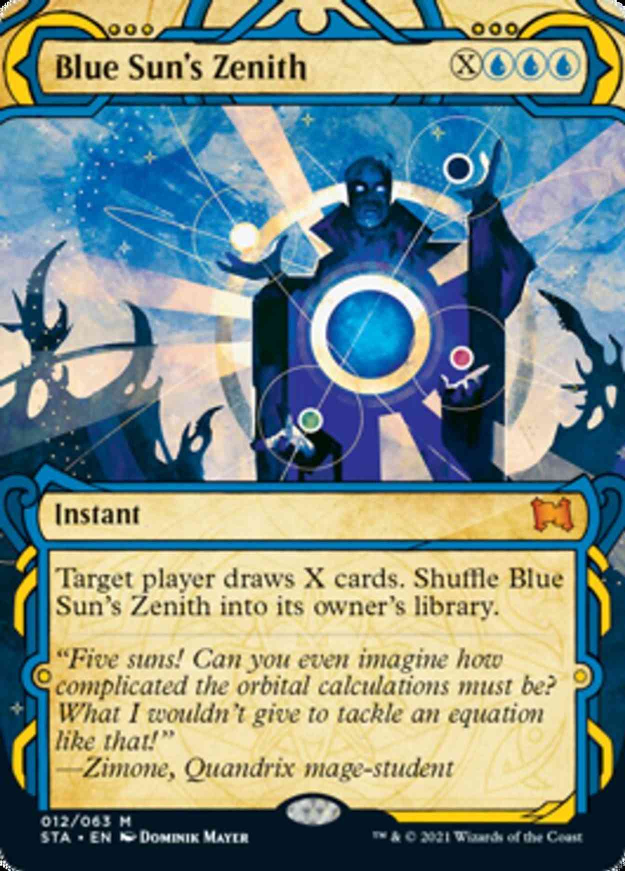 Blue Sun's Zenith (Foil Etched) magic card front