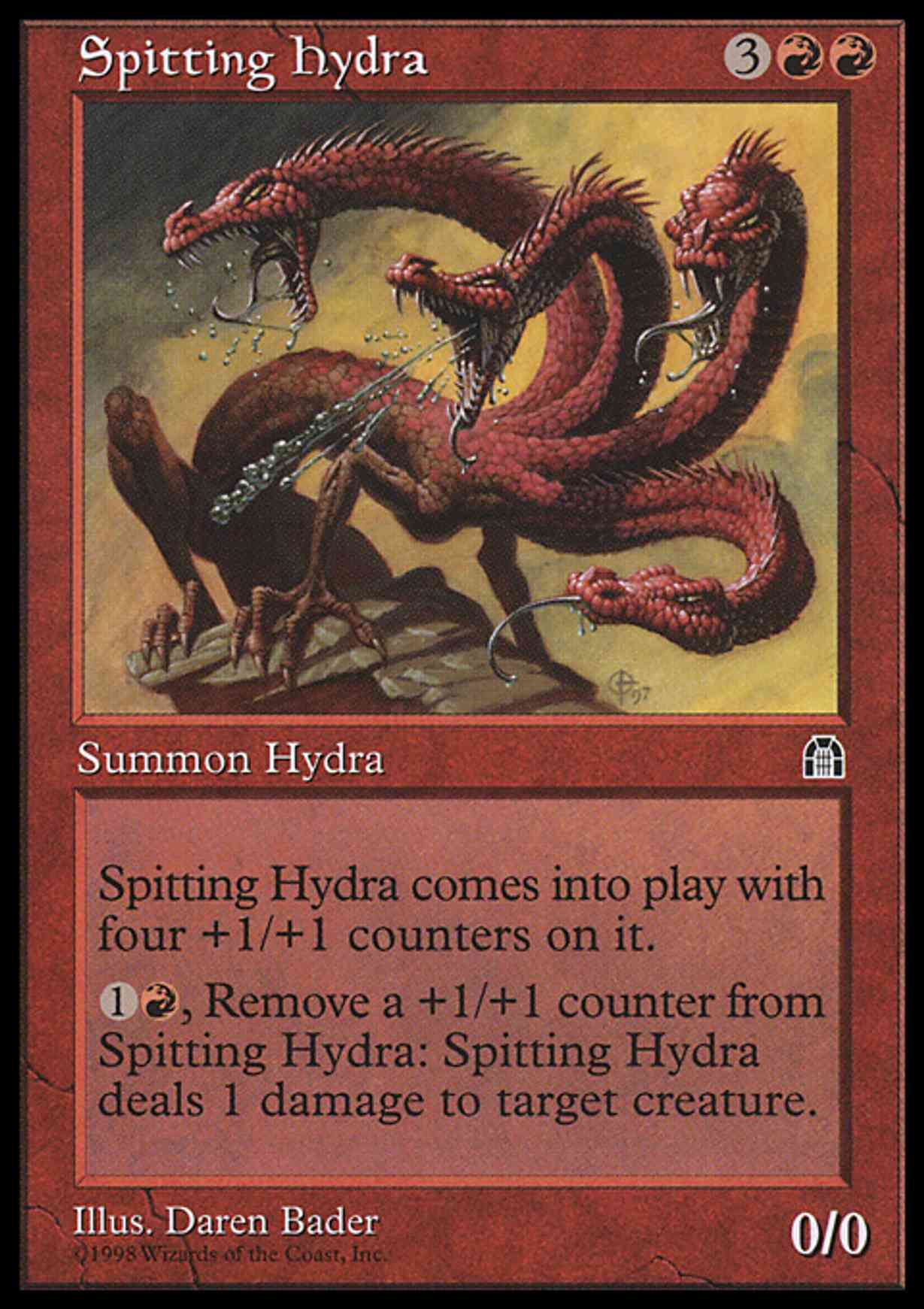 Spitting Hydra magic card front