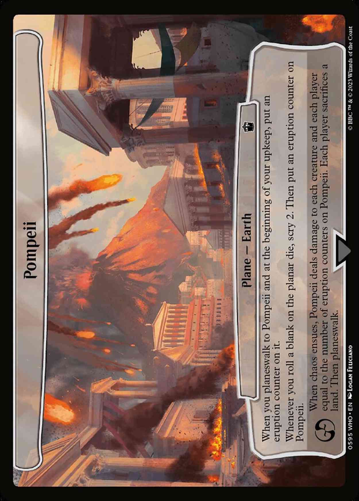 Pompeii magic card front