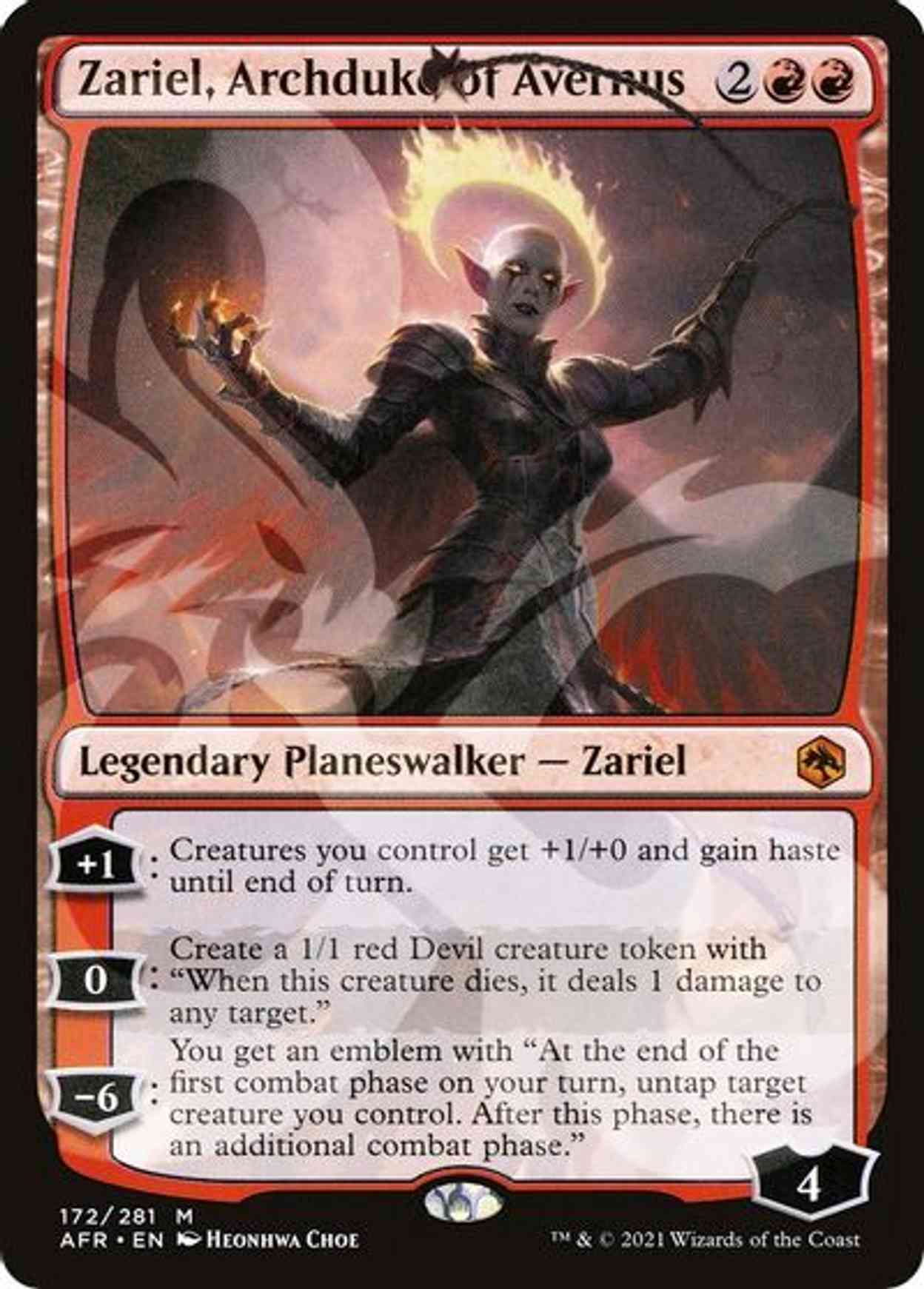 Zariel, Archduke of Avernus magic card front