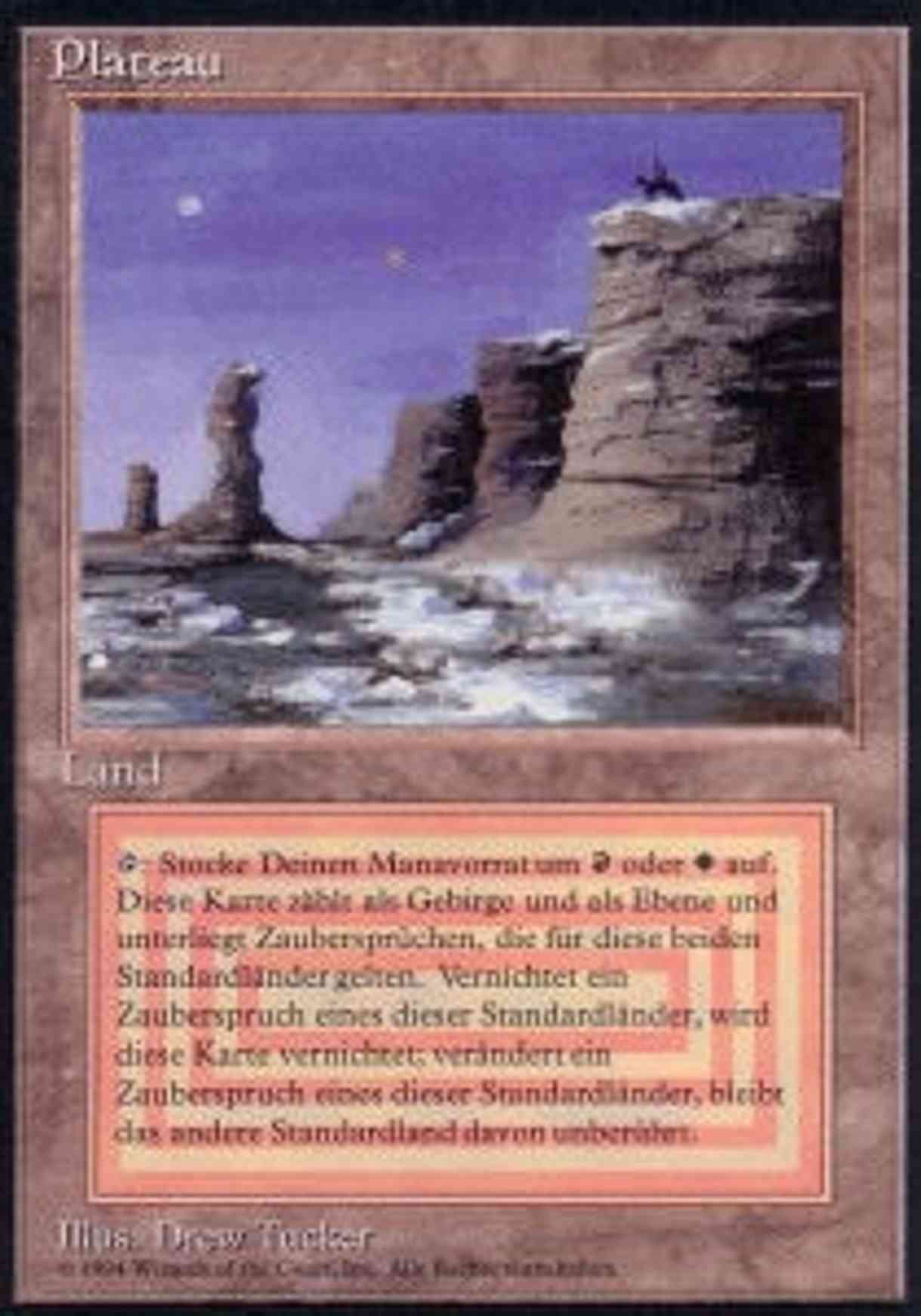 Plateau magic card front