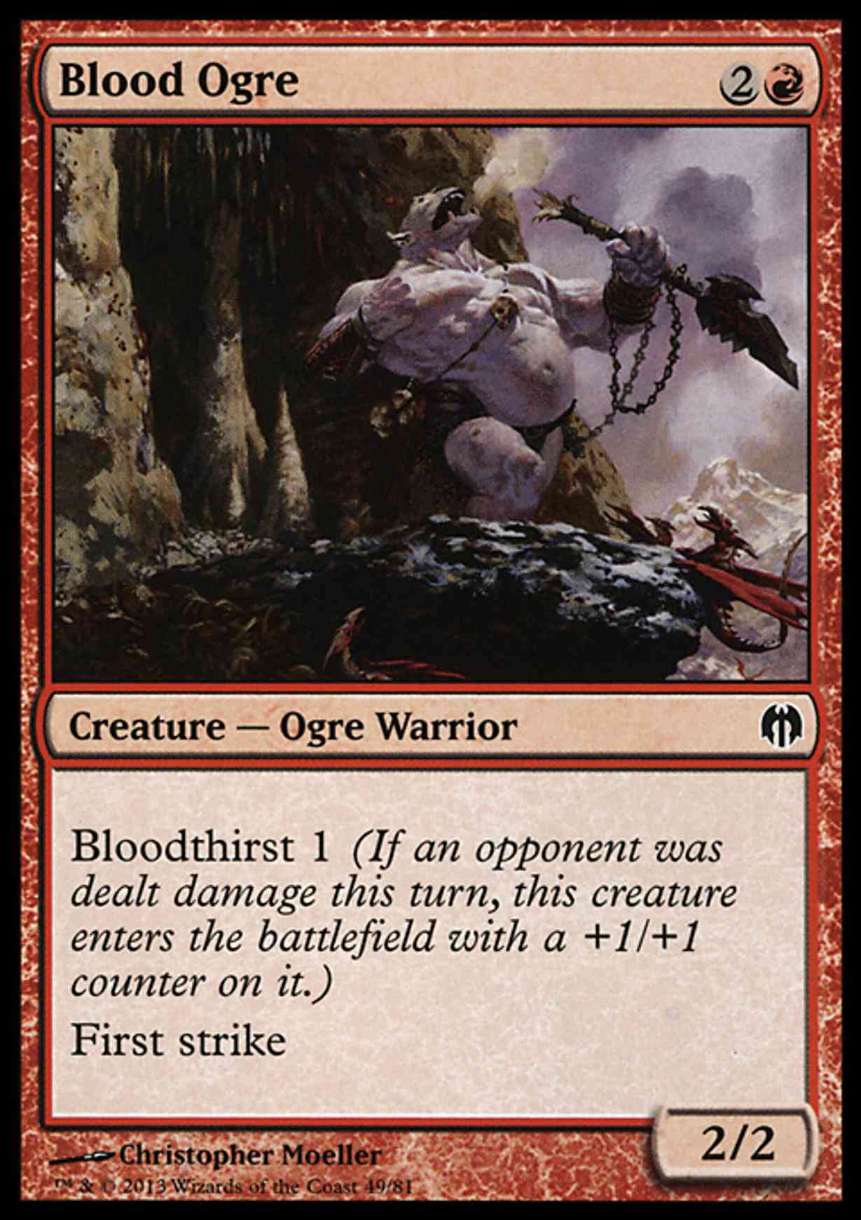 Blood Ogre magic card front