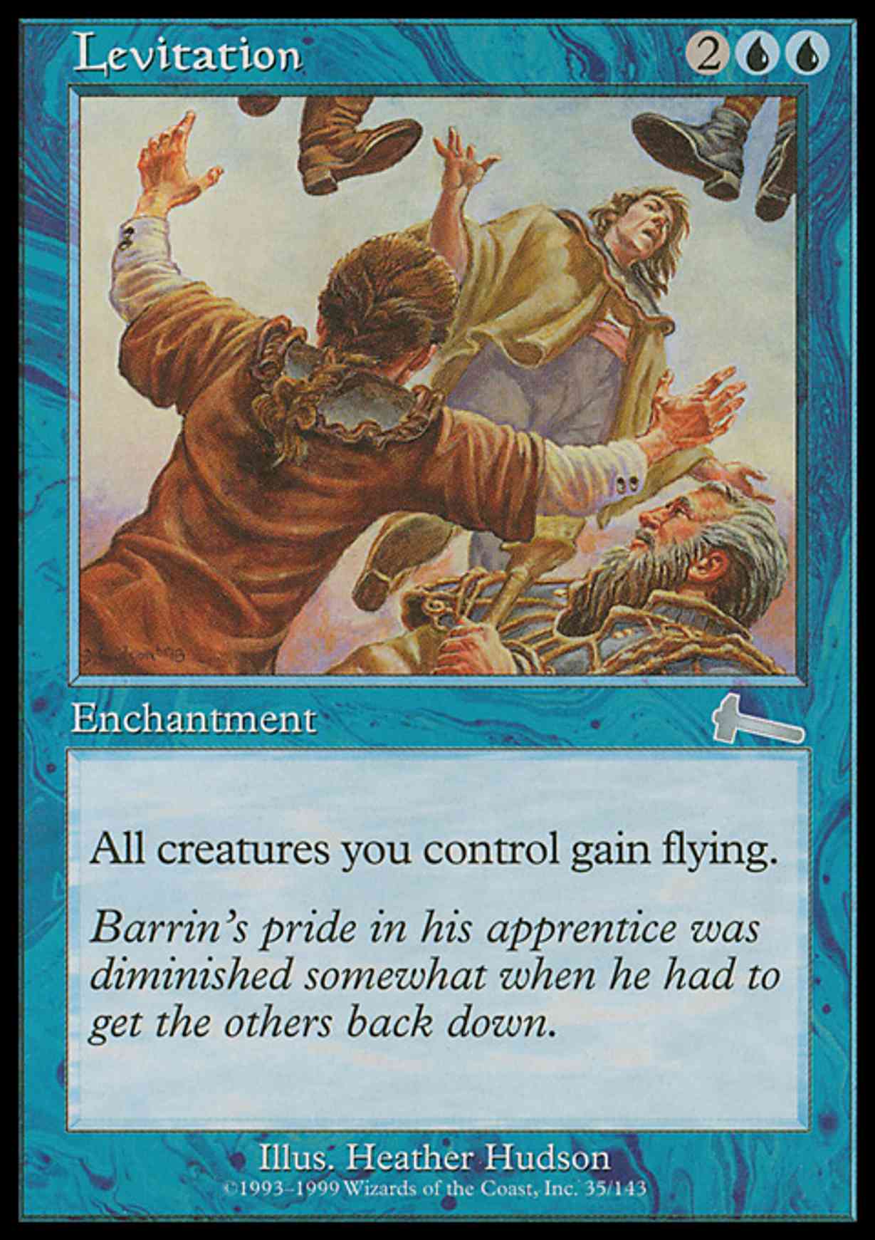 Levitation magic card front