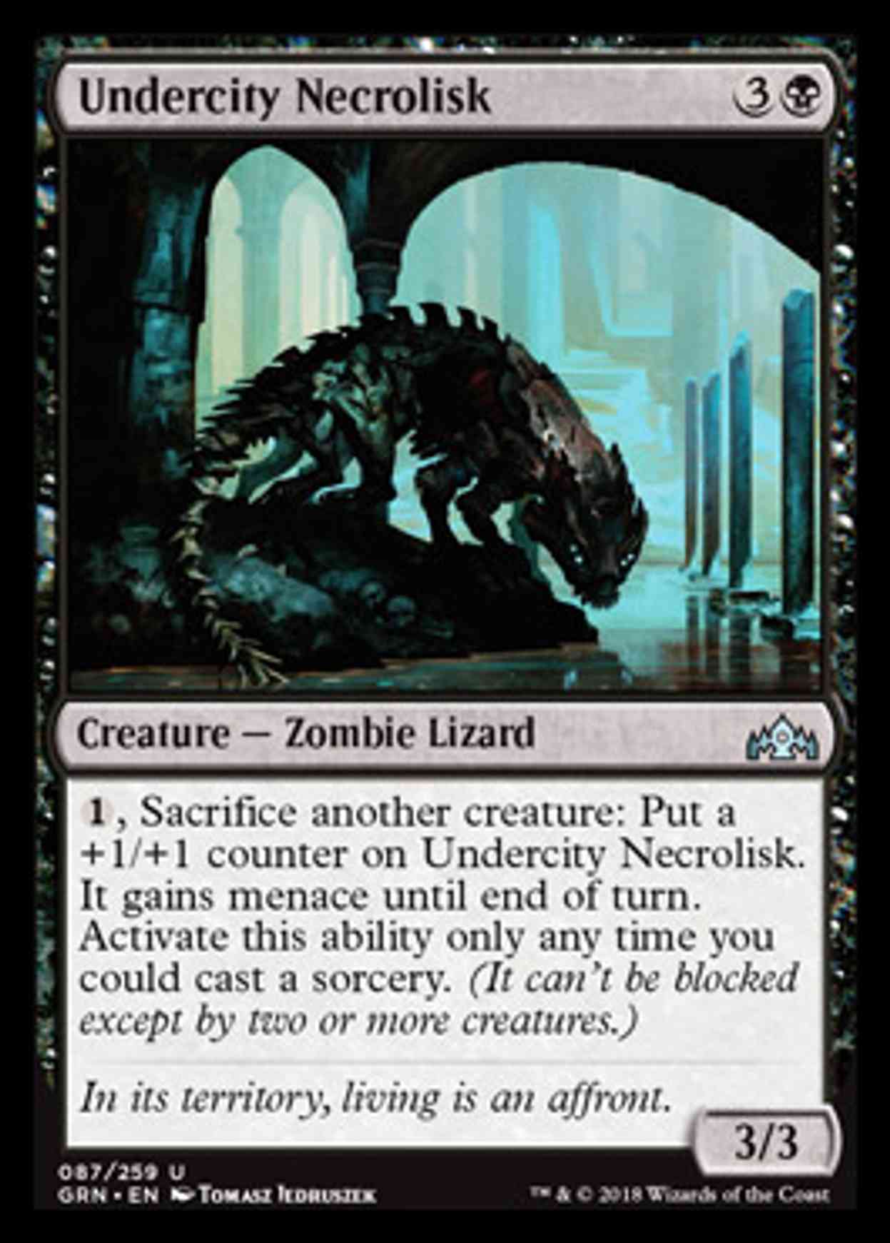Undercity Necrolisk magic card front