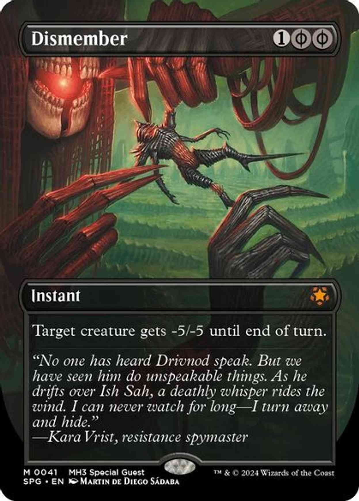 Dismember (Borderless) magic card front