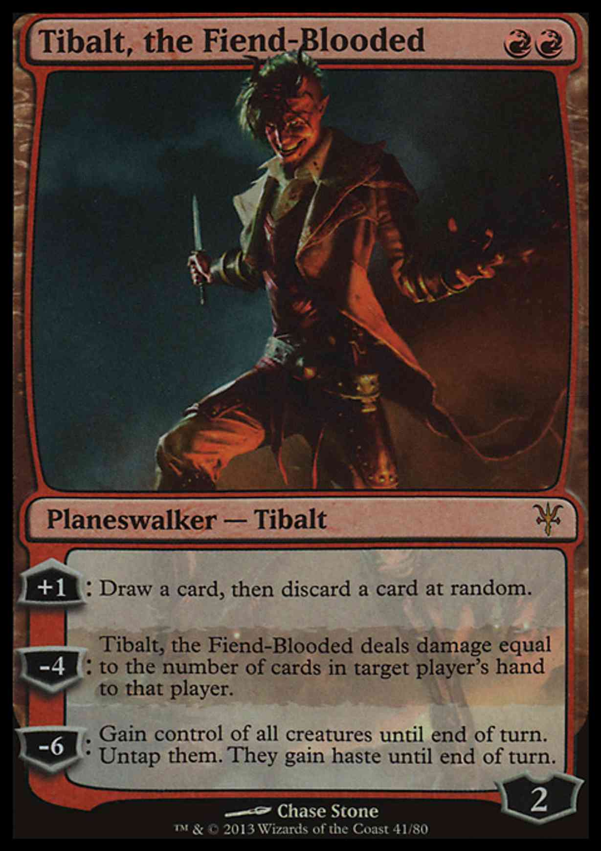 Tibalt, the Fiend-Blooded magic card front