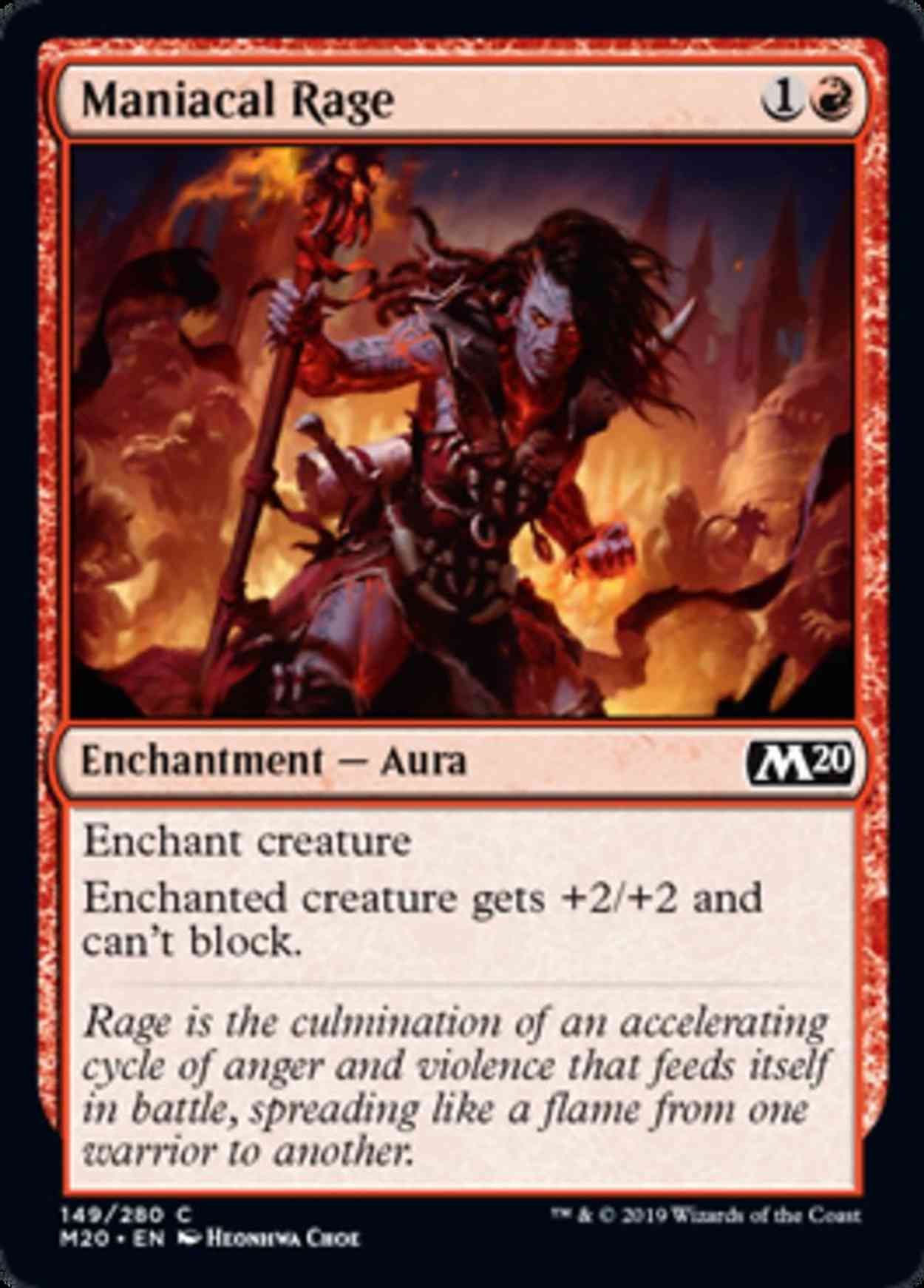 Maniacal Rage magic card front