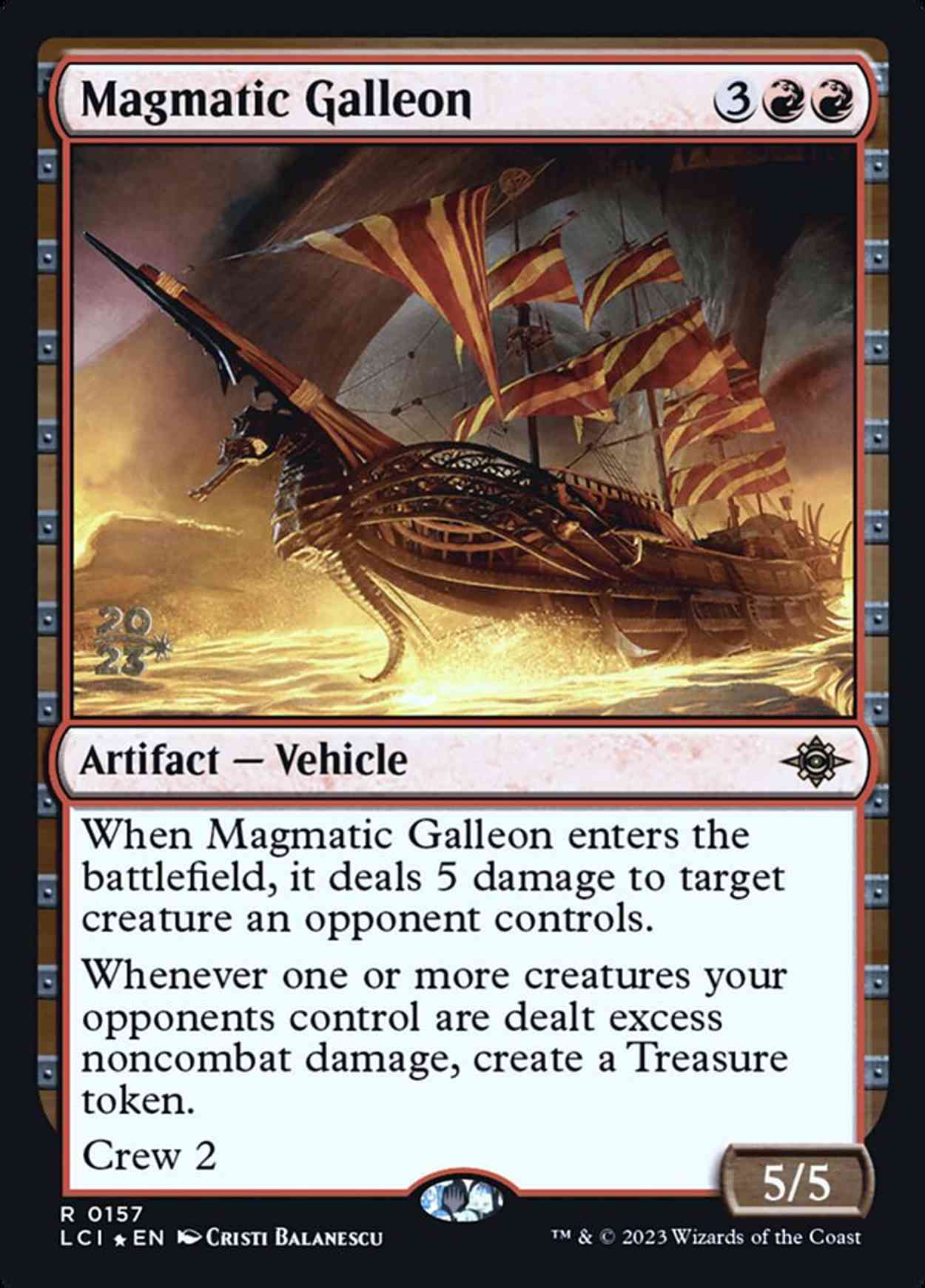 Magmatic Galleon magic card front