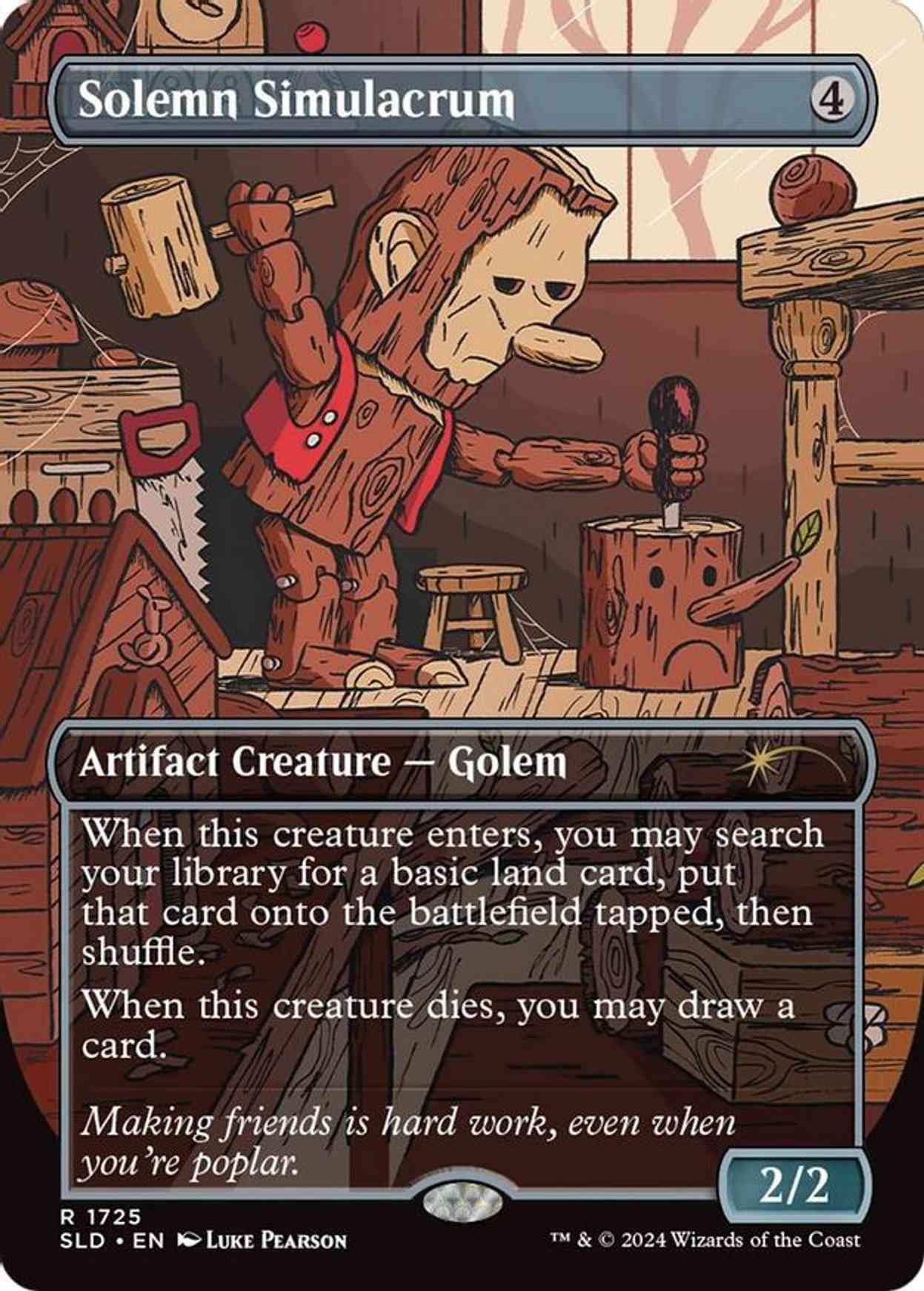 Solemn Simulacrum (1725) magic card front