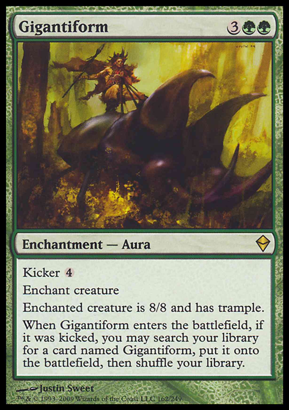 Gigantiform magic card front
