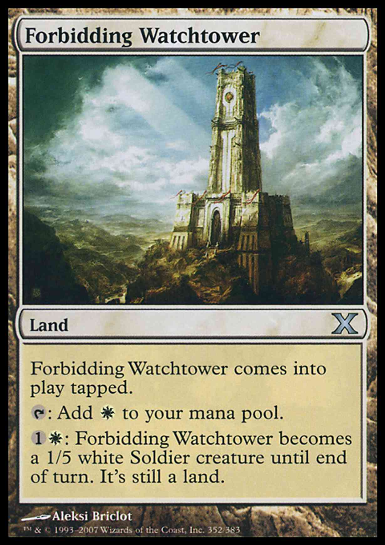 Forbidding Watchtower magic card front