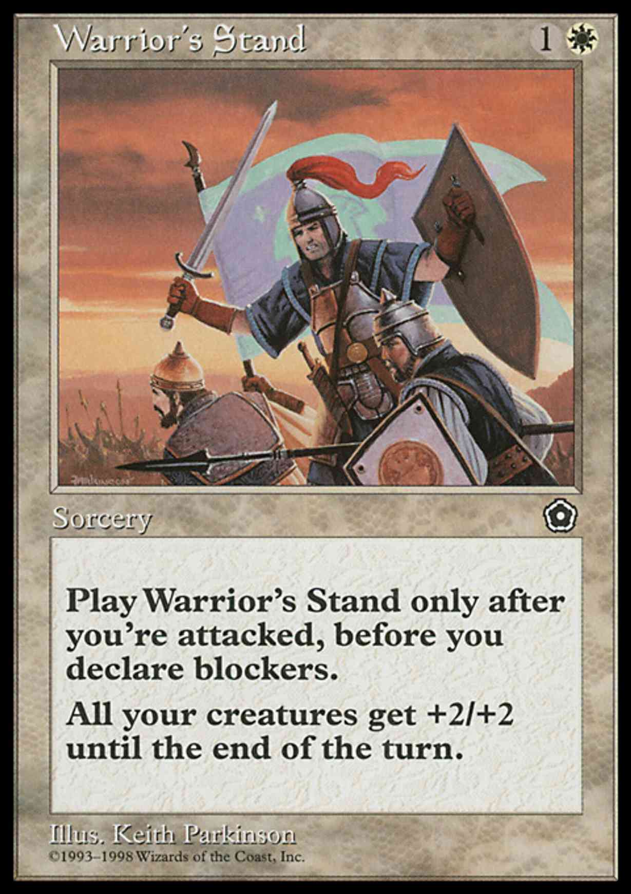 Warrior's Stand magic card front