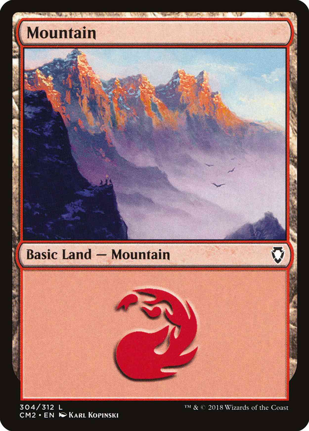 Mountain (304) magic card front