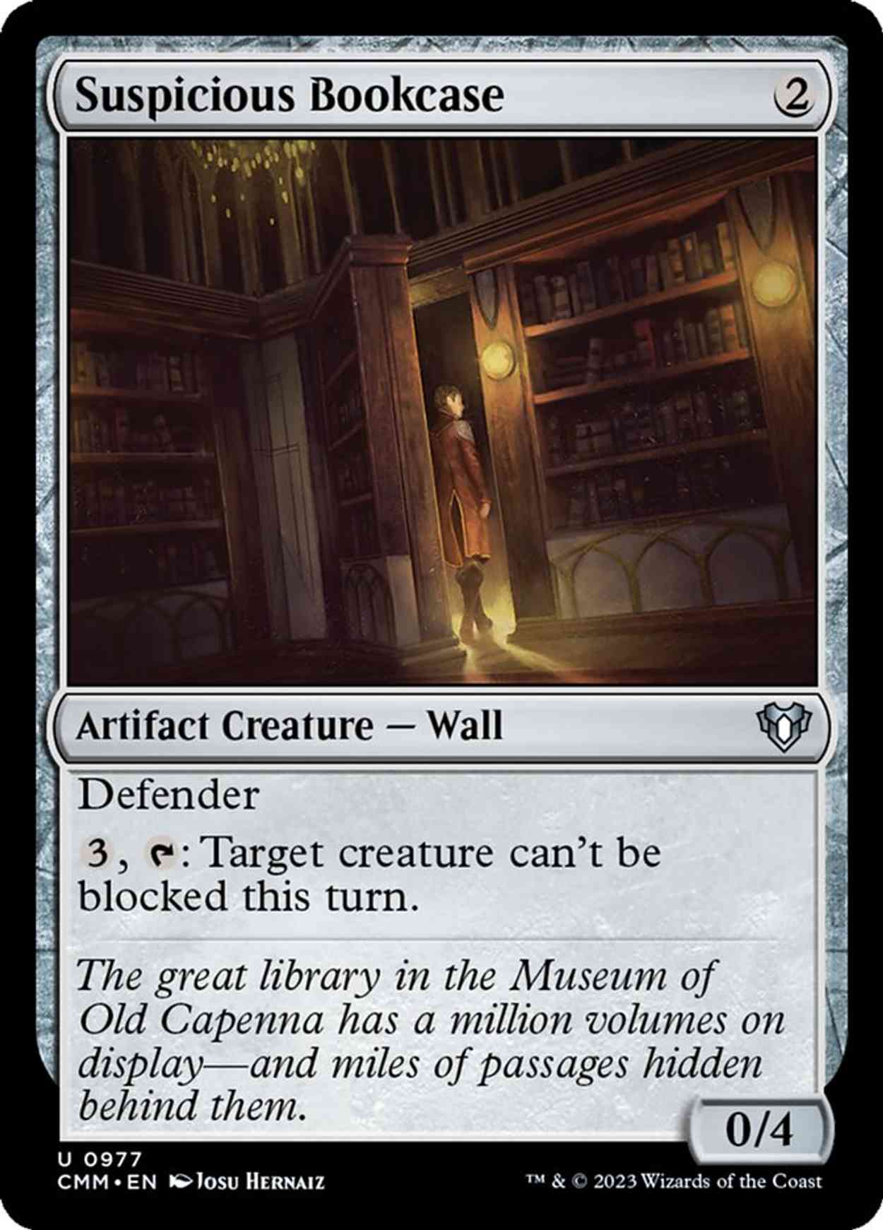 Suspicious Bookcase magic card front