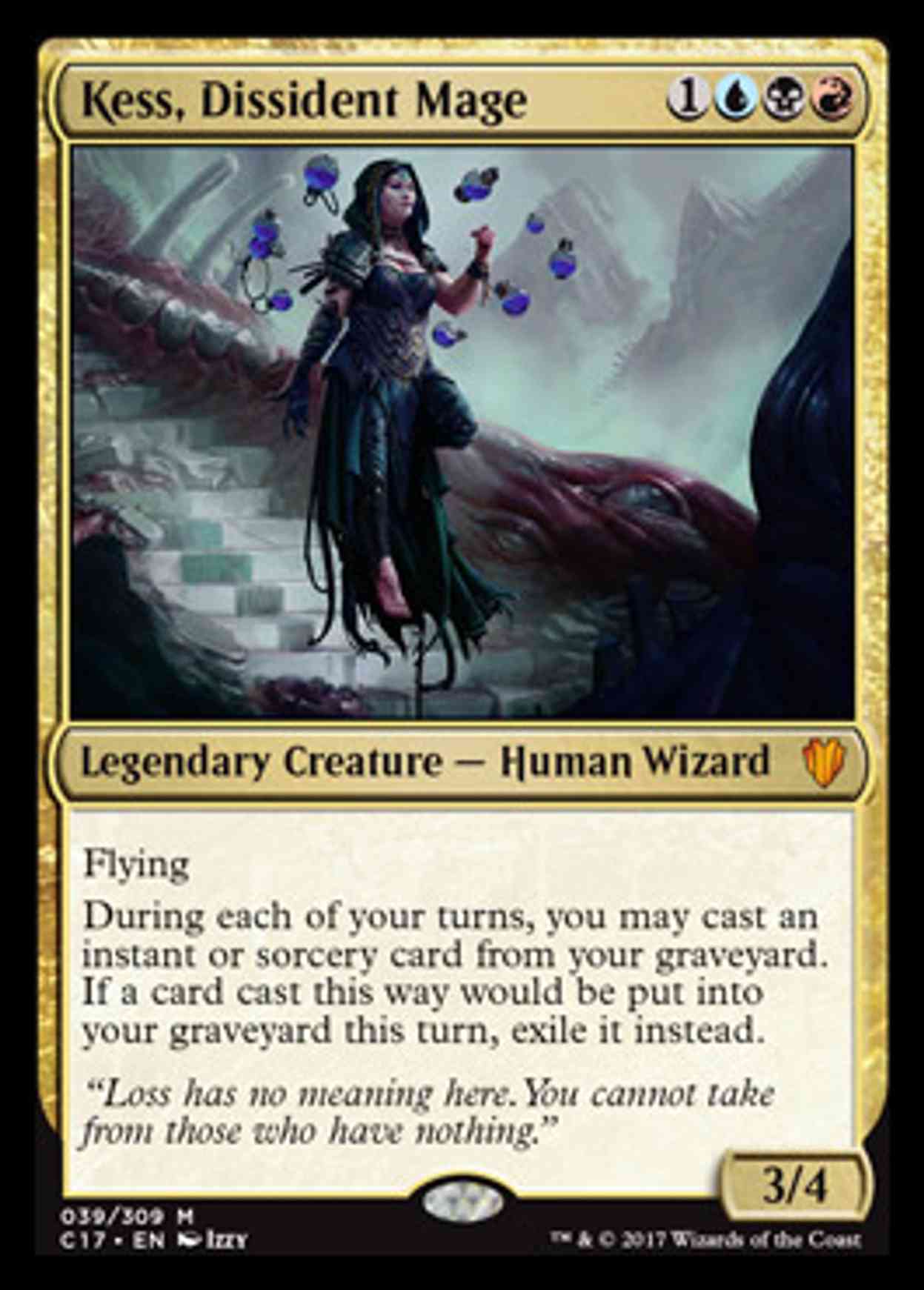 Kess, Dissident Mage magic card front