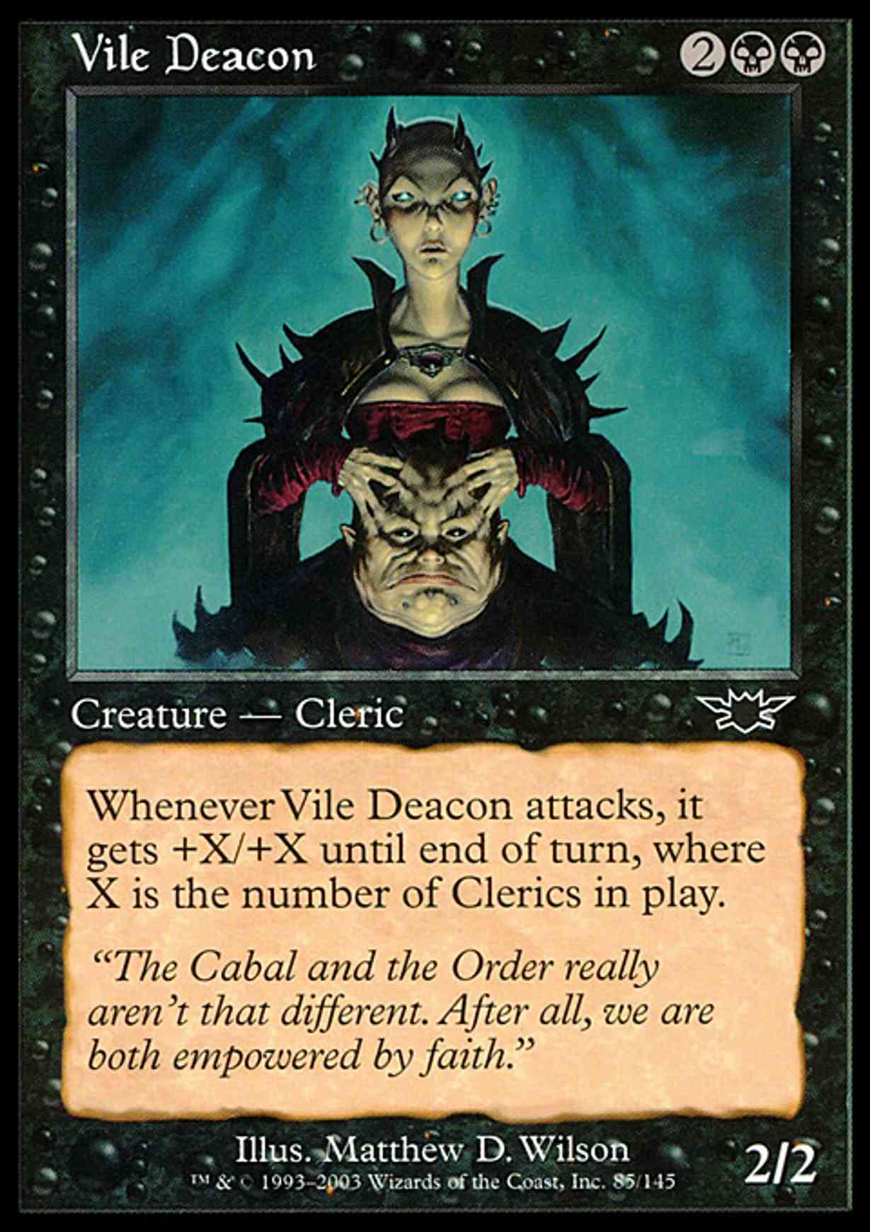 Vile Deacon magic card front