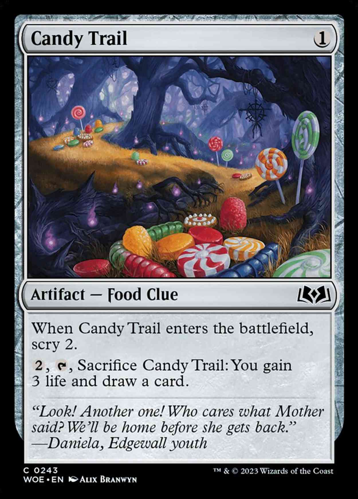 Candy Trail magic card front